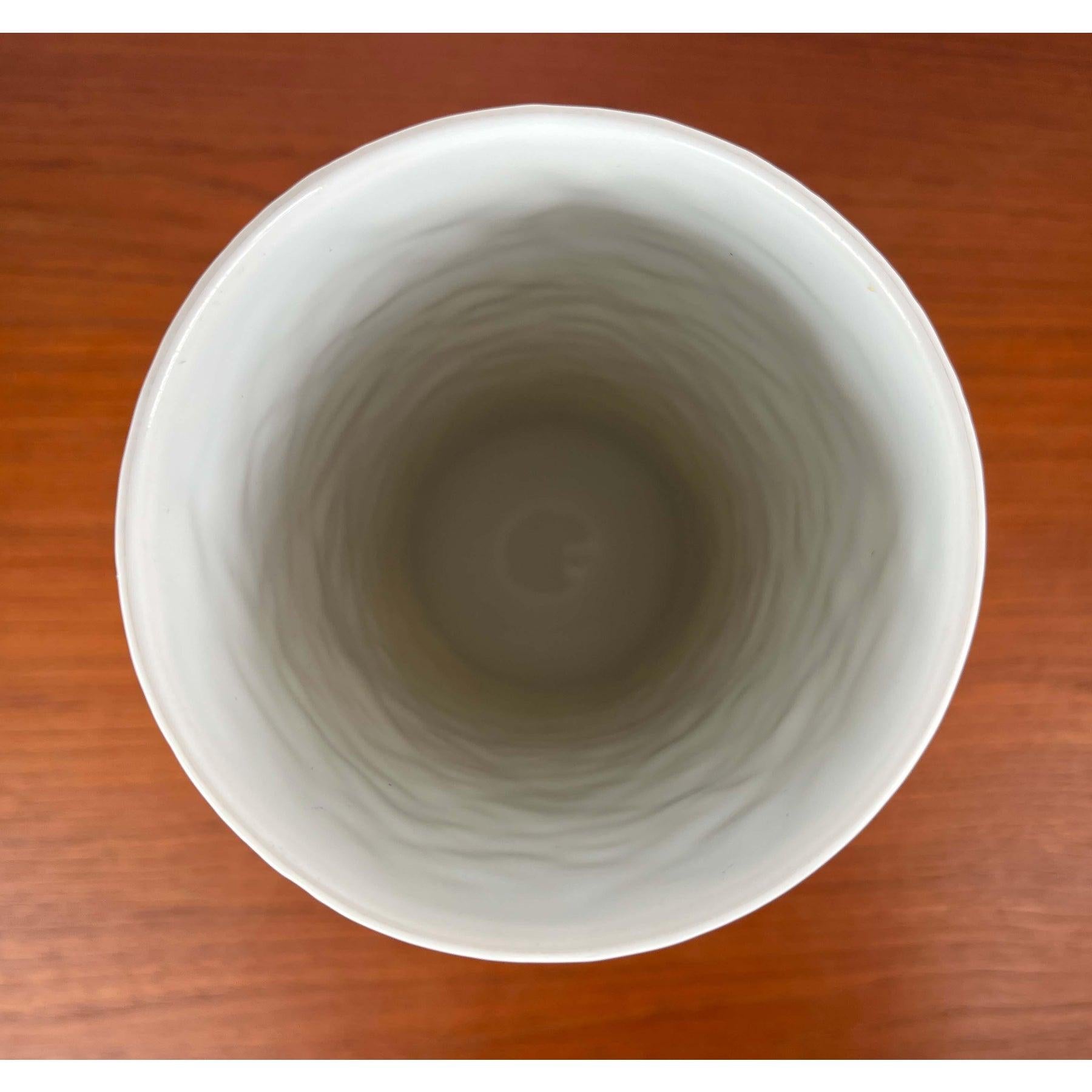 Gran jarrón de porcelana alemana posmoderna de Rosenthal, años 80 en venta 4