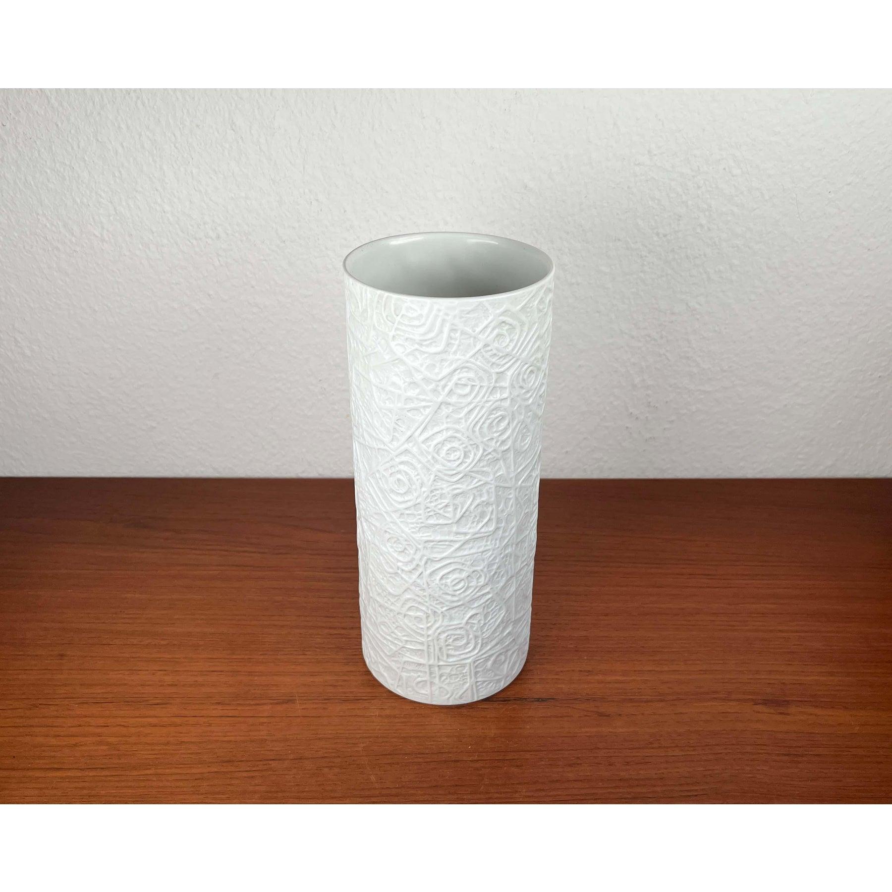 Gran jarrón de porcelana alemana posmoderna de Rosenthal, años 80 Posmoderno en venta