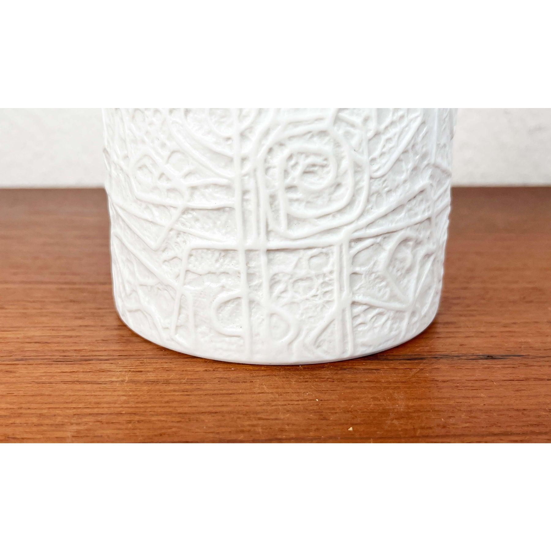 Gran jarrón de porcelana alemana posmoderna de Rosenthal, años 80 Alemán en venta