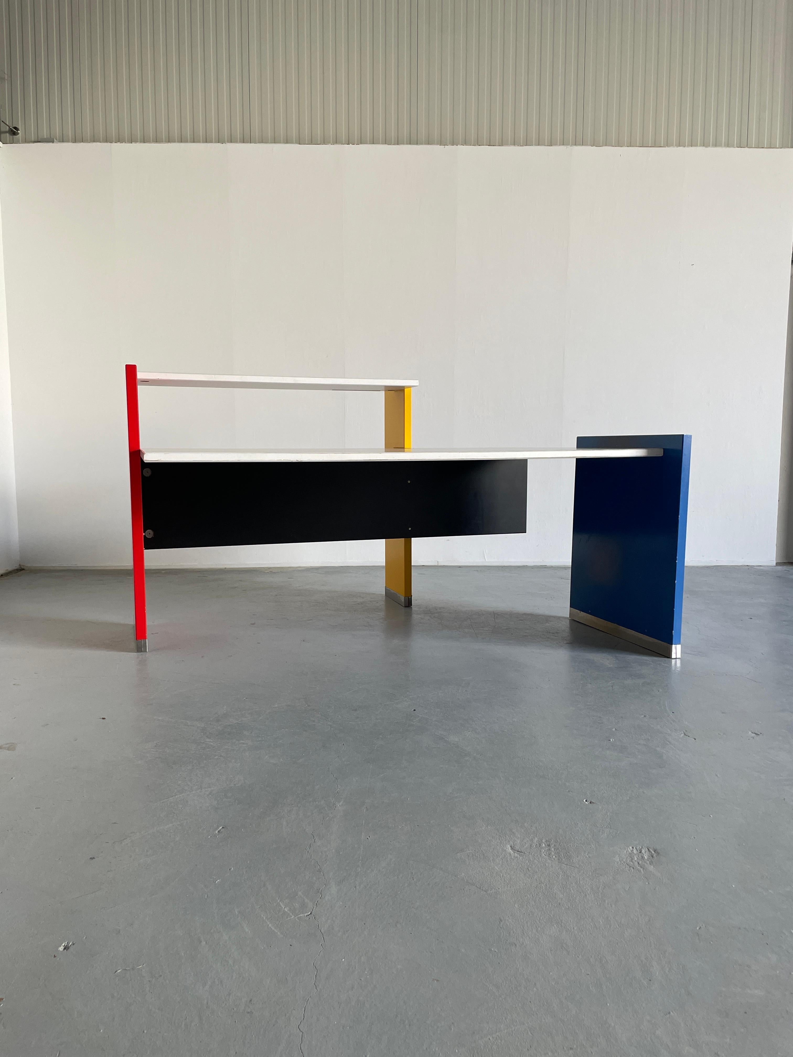 Post-Modern Large Postmodern Office Desk in the Style of 