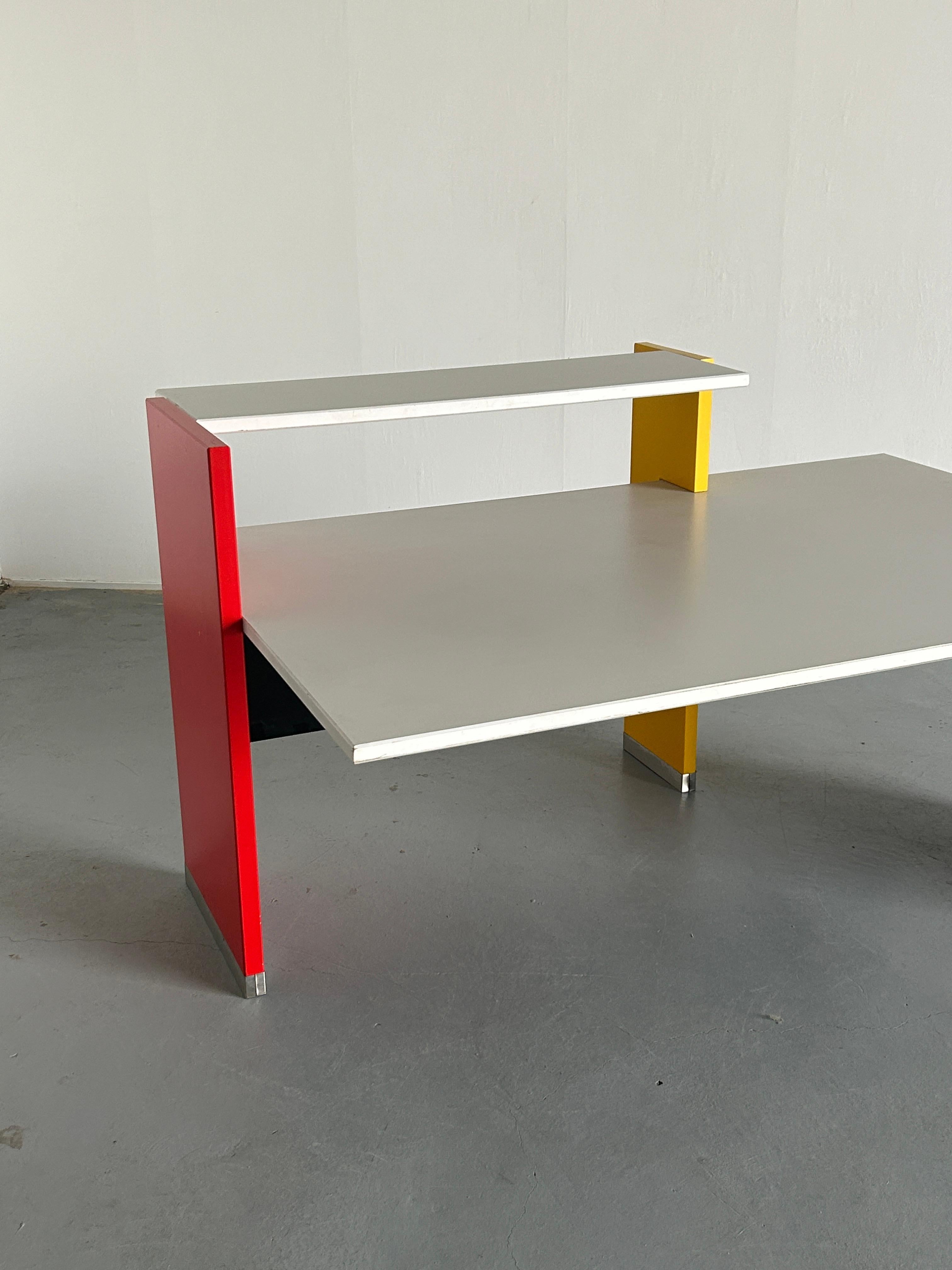 Large Postmodern Office Desk in the Style of 