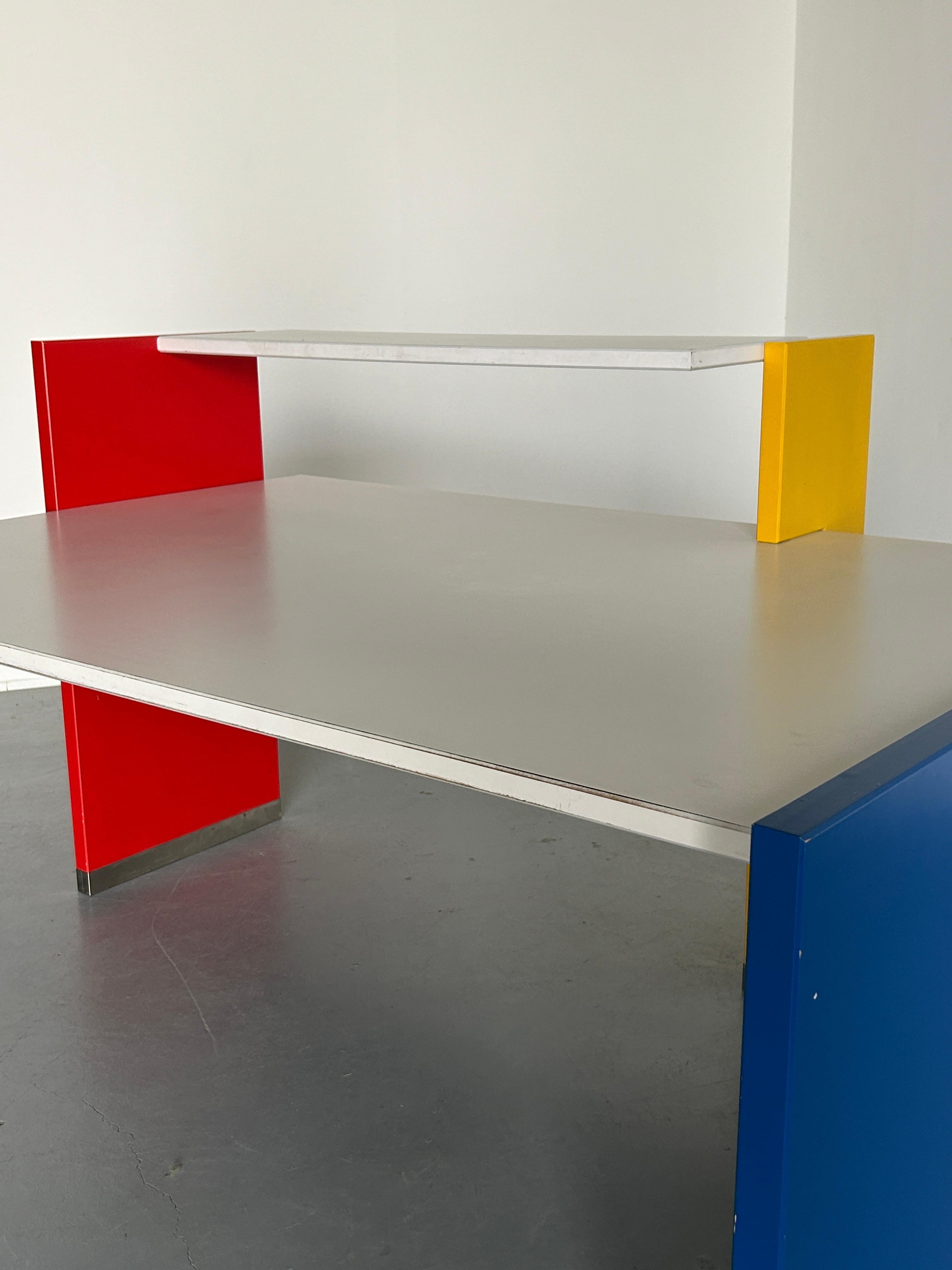 Late 20th Century Large Postmodern Office Desk in the Style of 