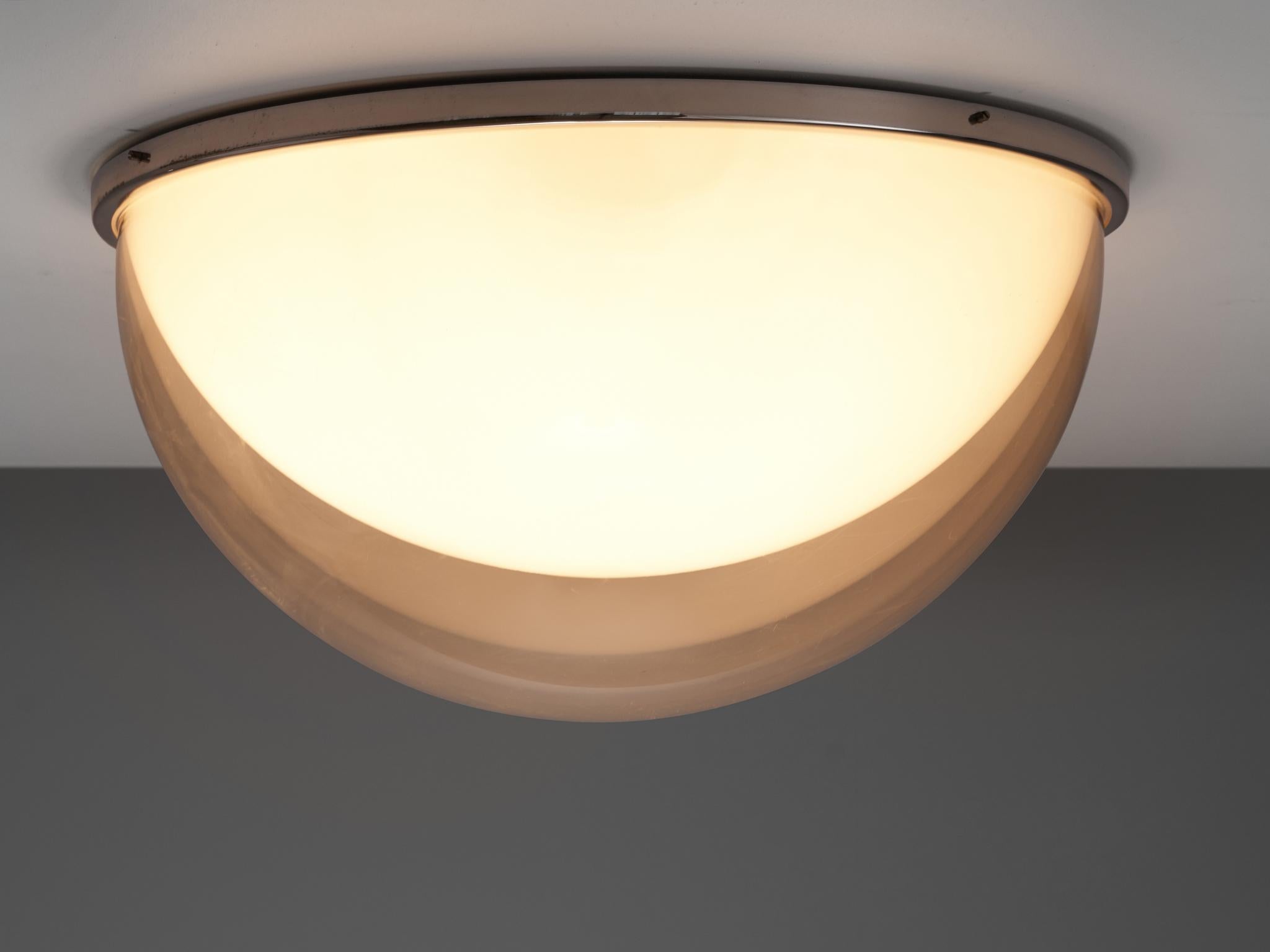 Mid-20th Century Large Postmodern Semicircular Wall Lamp