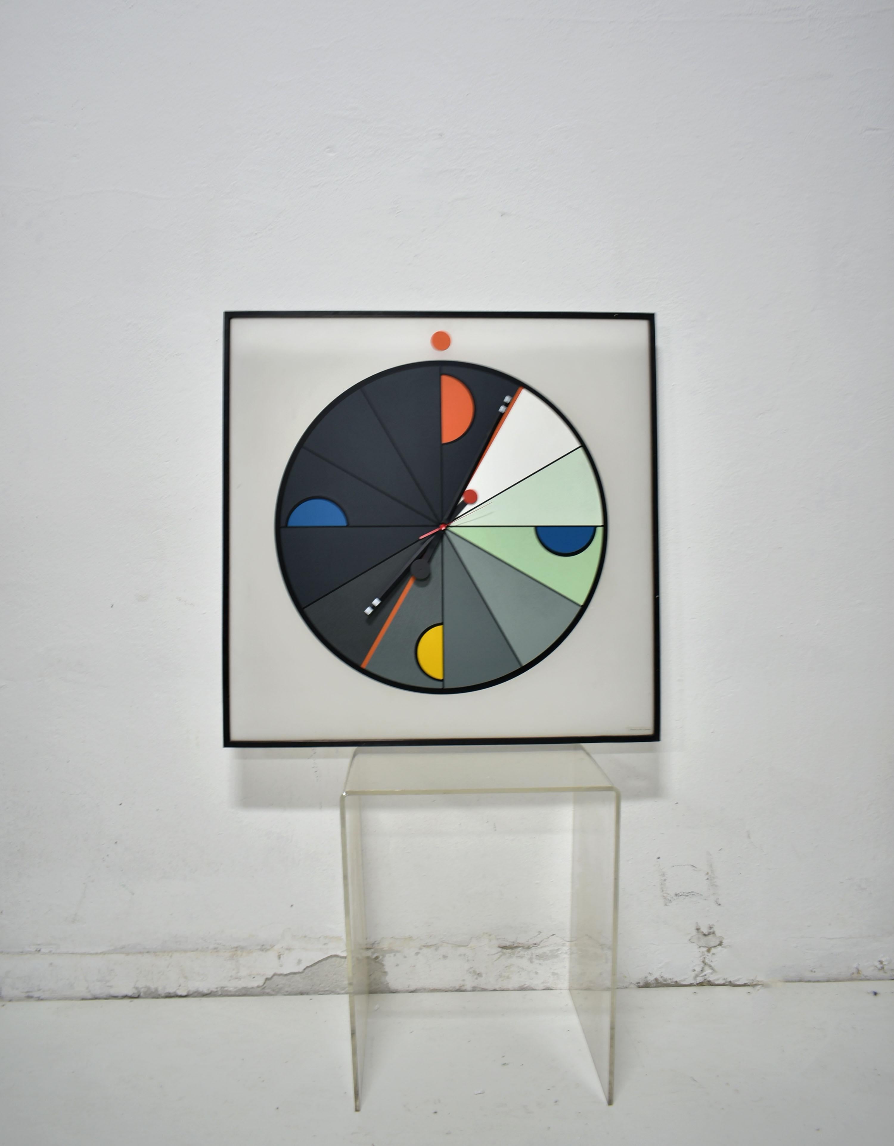 Superbe horloge murale postmoderne 