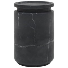 Large Pot in Black Marquinia Marble by Ivan Colominas, Italy in Stock