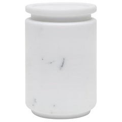 Large Pot in White Michelangelo Marble, by Ivan Colominas, Italy in Stock