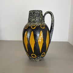Large Pottery Fat Lava "Abstract" 279-38 Floor Vase by Scheurich, WGP 1970s