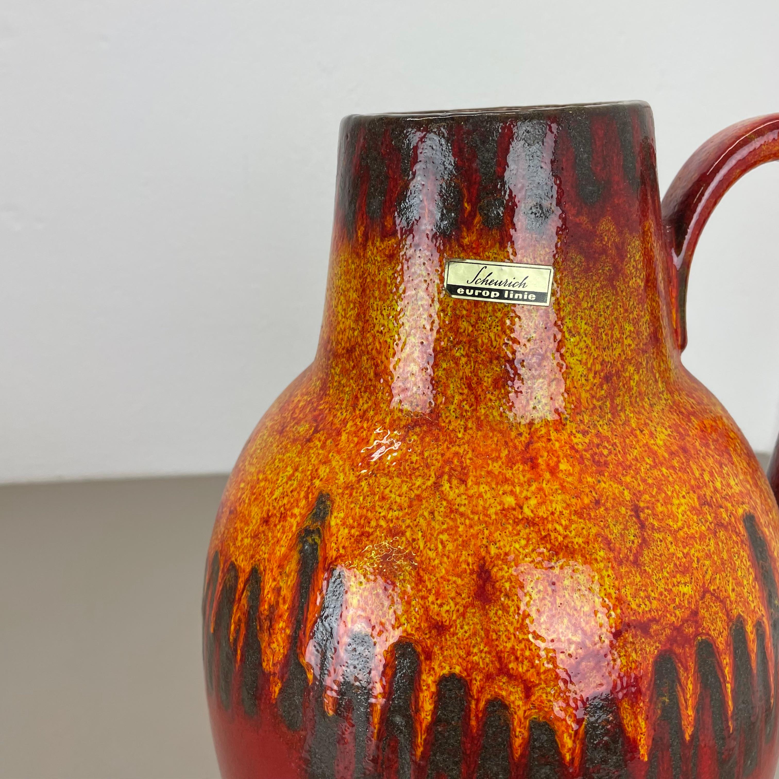 German Large Pottery Fat Lava 