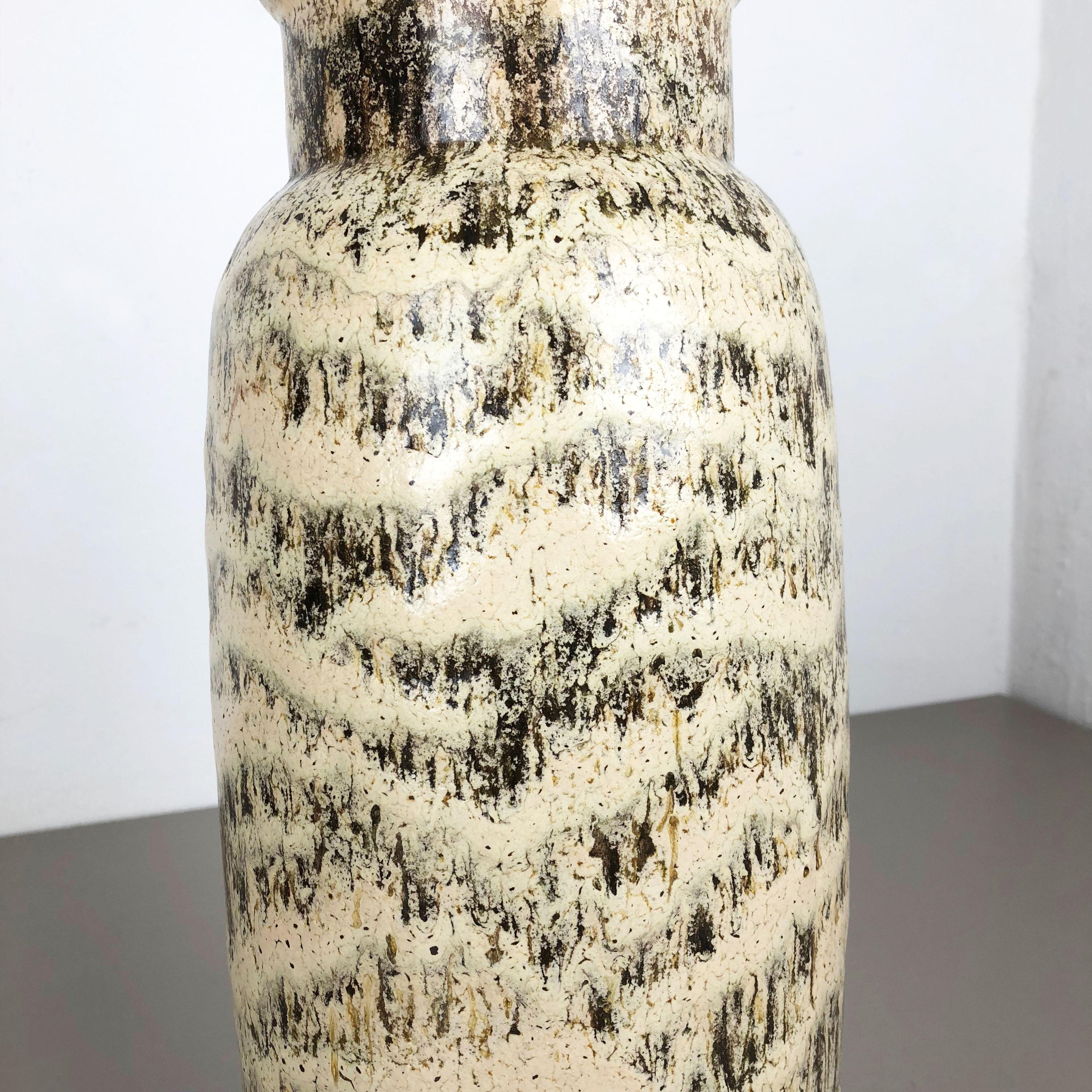Large Pottery Fat Lava Multi-Color 204-41 Floor Vase Made by Scheurich, 1970s In Good Condition For Sale In Kirchlengern, DE