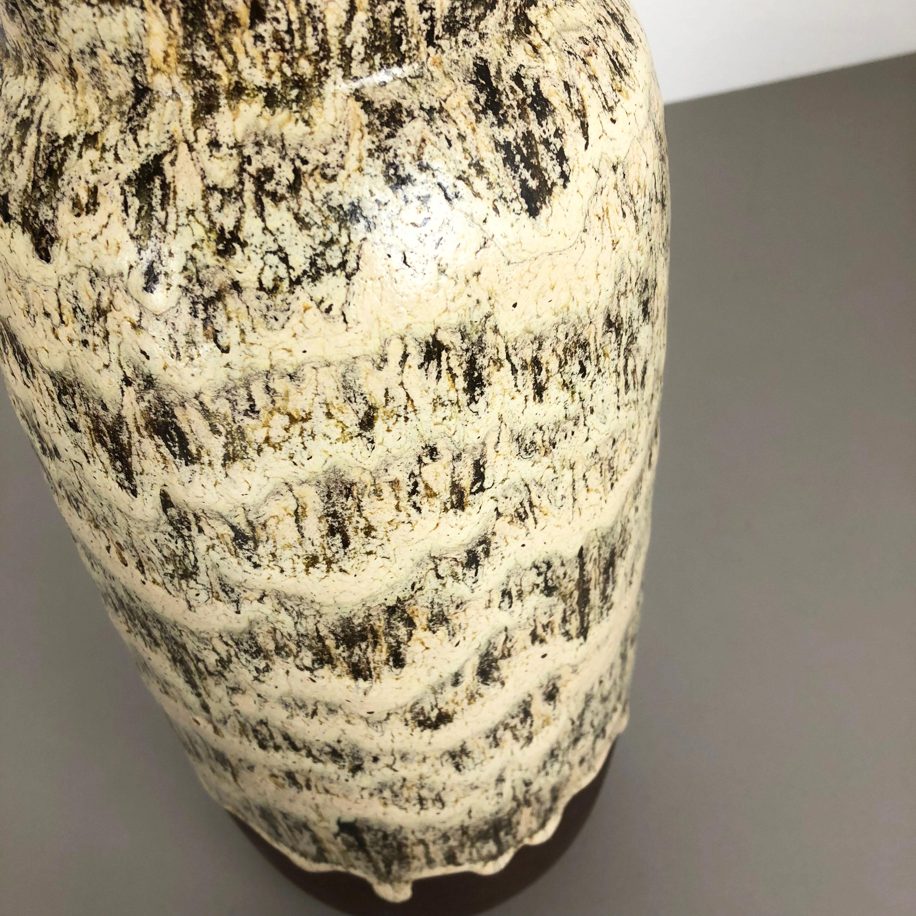 Large Pottery Fat Lava Multi-Color 204-41 Floor Vase Made by Scheurich, 1970s For Sale 2
