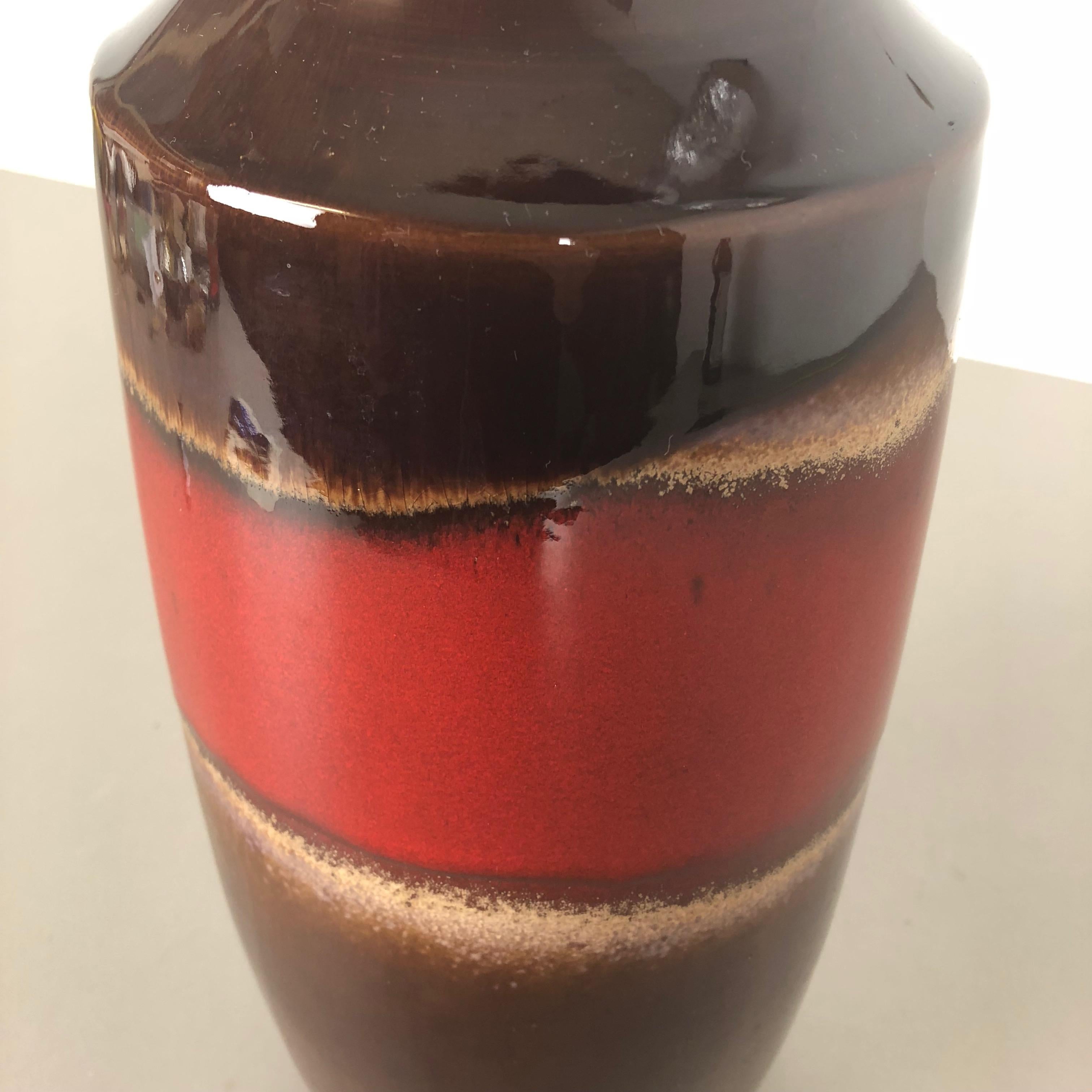Large Pottery Fat Lava Multi-Color 239-41 Vase Made by Scheurich, 1970s No. 2 In Good Condition For Sale In Kirchlengern, DE