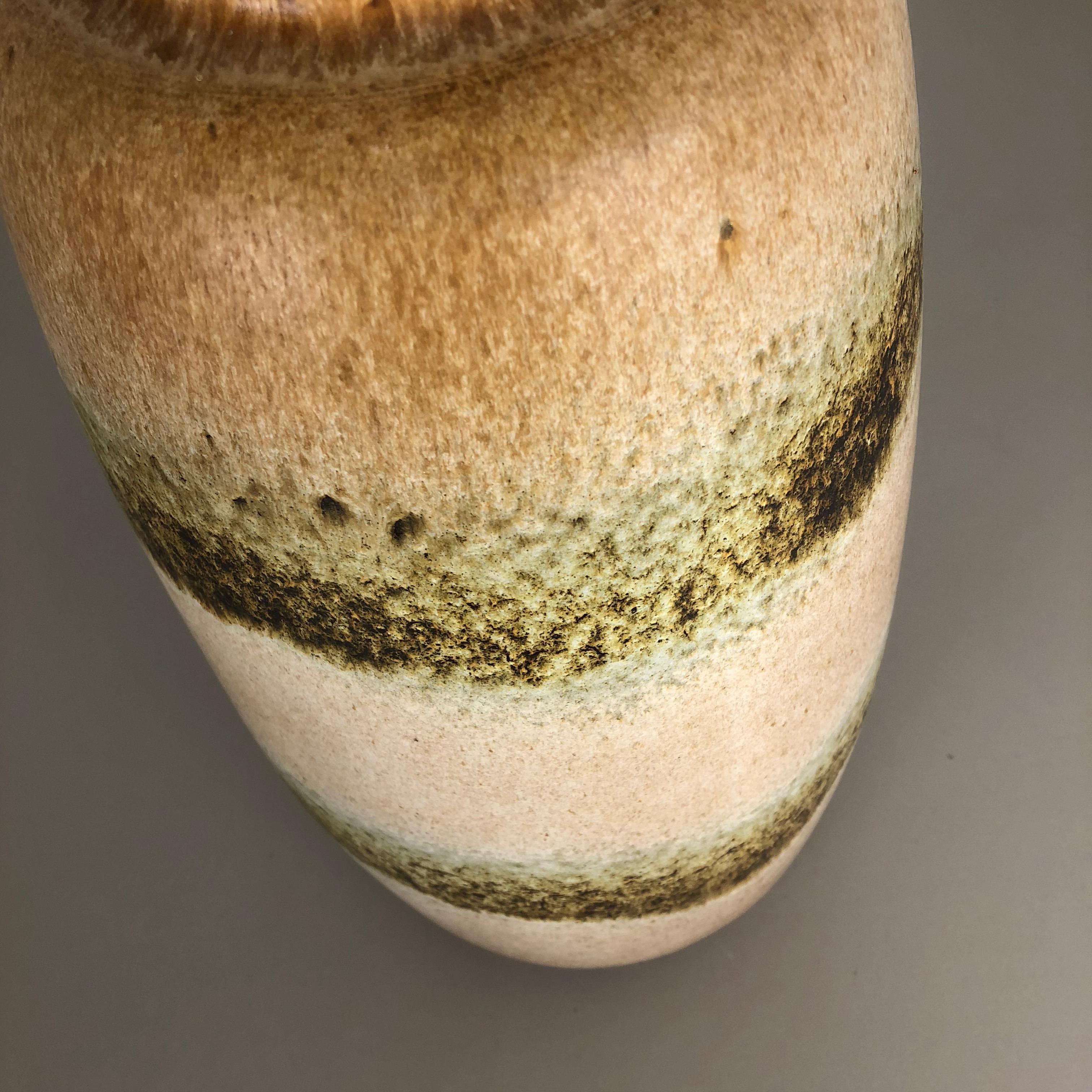 Large Pottery Fat Lava Multi-Color 284-47 Floor Vase Made by Scheurich, 1970s For Sale 3