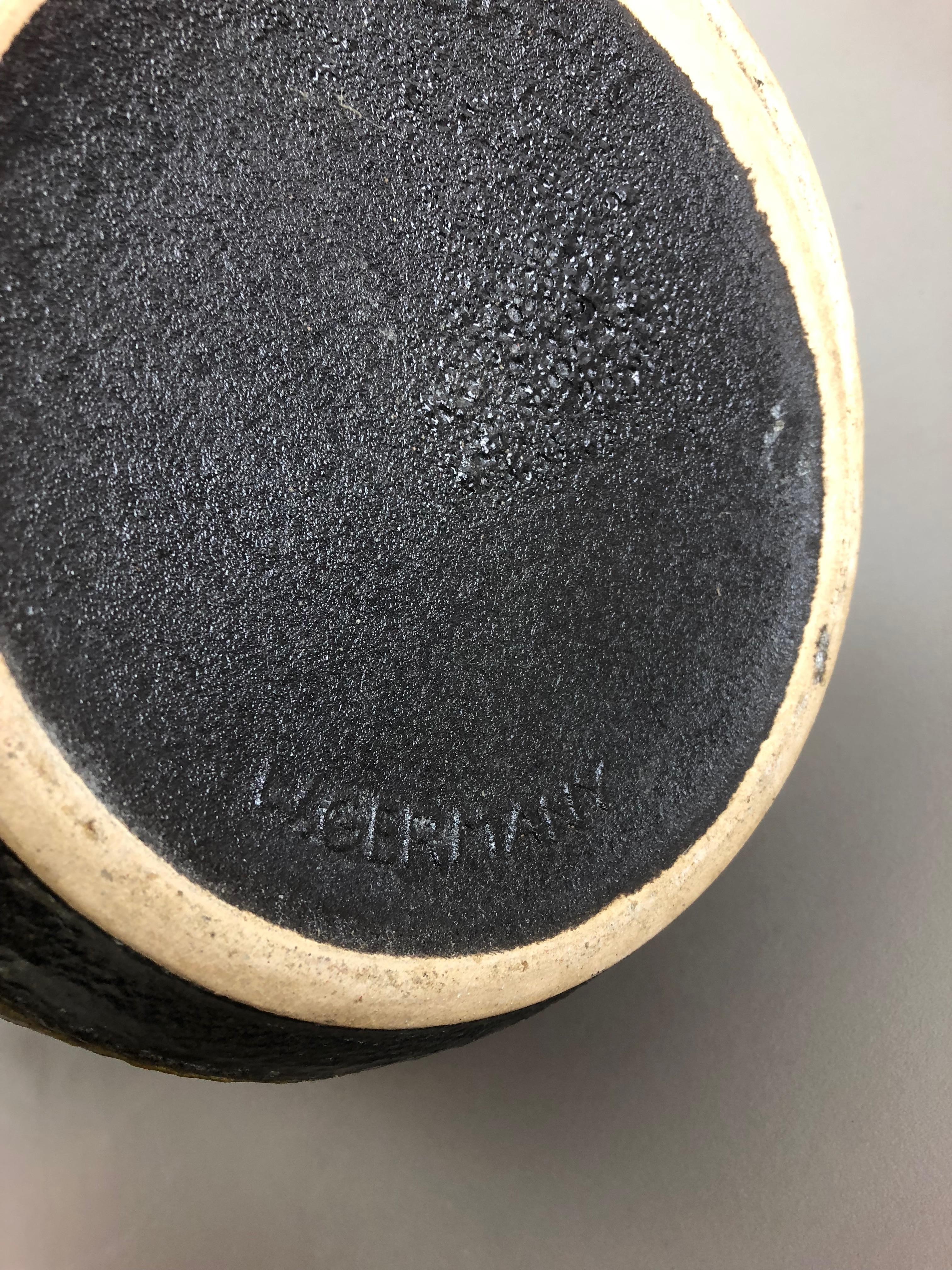 Grande vaso da terra in ceramica Fat Lava Multi-Color 284-47 realizzato da Scheurich, anni '70 in vendita 8