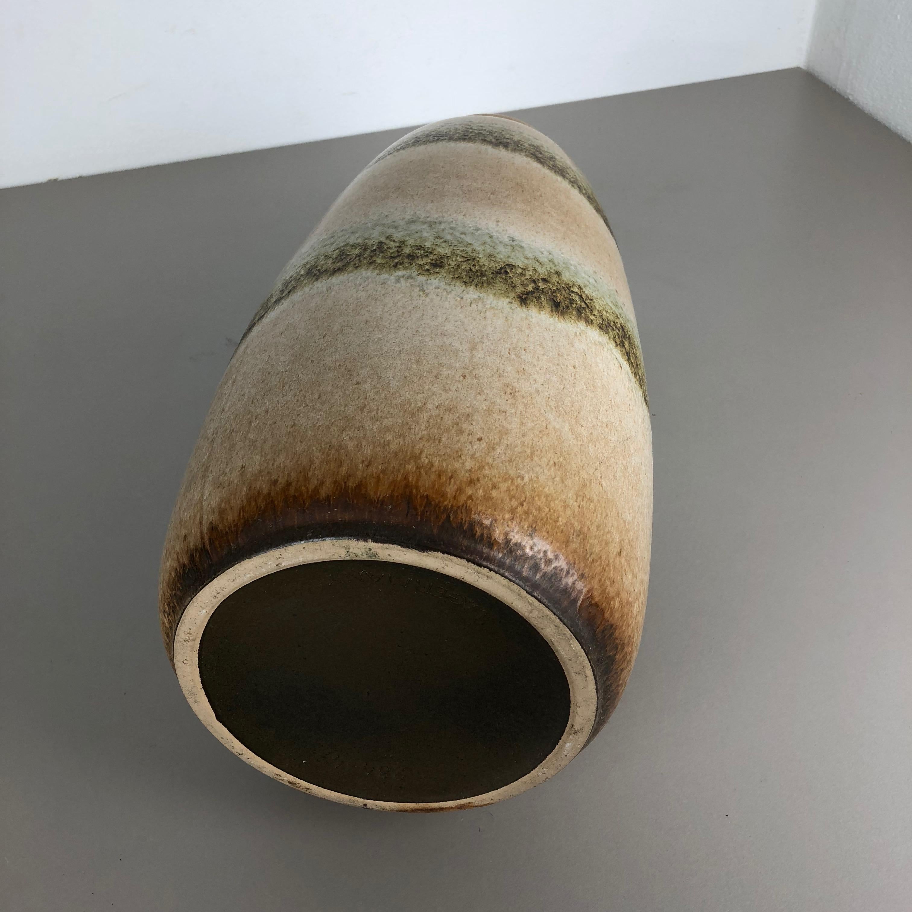 Large Pottery Fat Lava Multi-Color 284-47 Floor Vase Made by Scheurich, 1970s For Sale 8