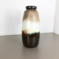 Large Pottery Fat Lava Multi-Color 284-47 Floor Vase Made by Scheurich, 1970s