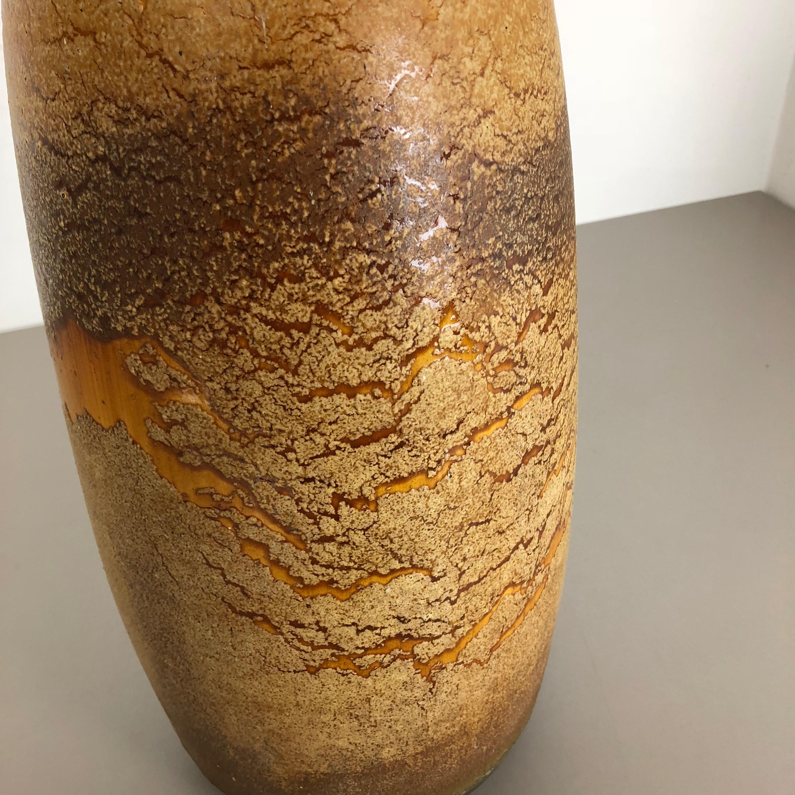 Large Pottery Fat Lava Multi-Color 284-47 Floor Vase Made by Scheurich, 1970s In Good Condition For Sale In Kirchlengern, DE