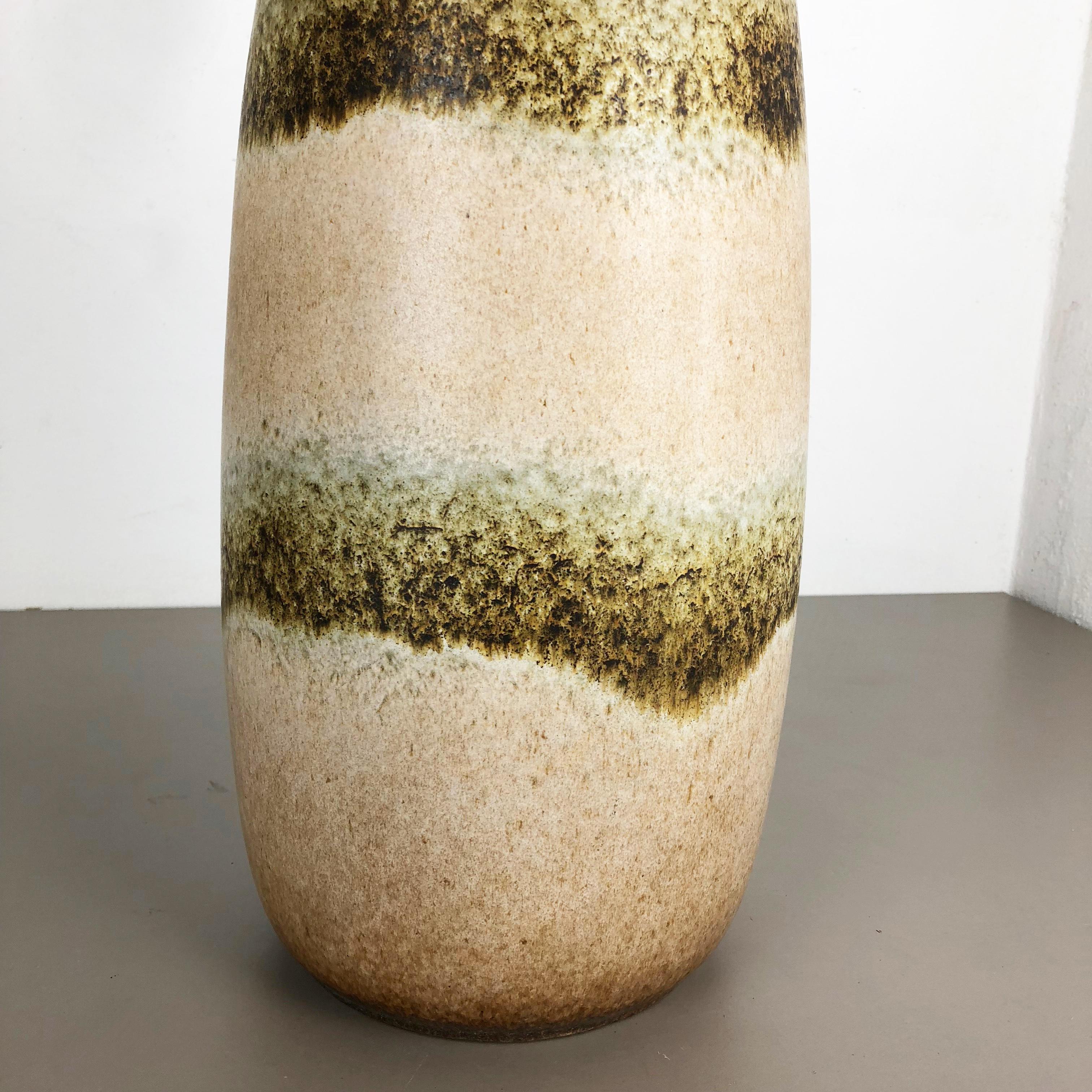 Grande vaso da terra in ceramica Fat Lava Multi-Color 284-47 realizzato da Scheurich, anni '70 In condizioni buone in vendita a Kirchlengern, DE
