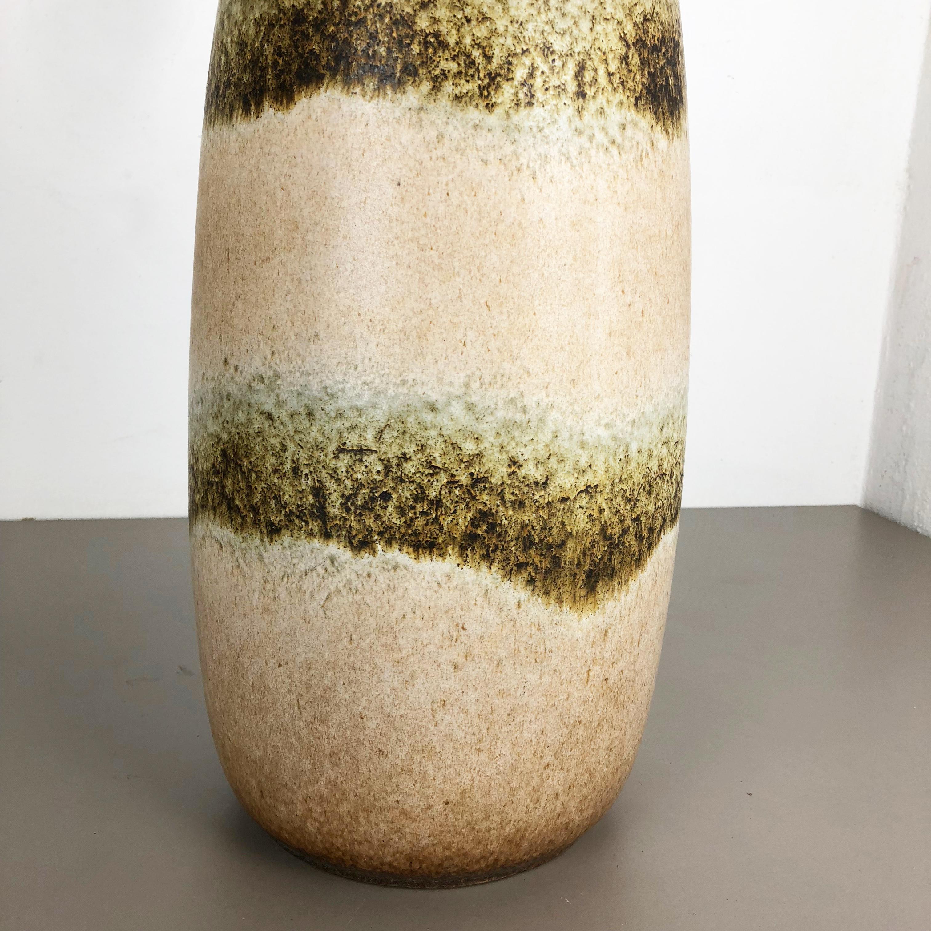 Large Pottery Fat Lava Multi-Color 284-47 Floor Vase Made by Scheurich, 1970s In Good Condition For Sale In Kirchlengern, DE