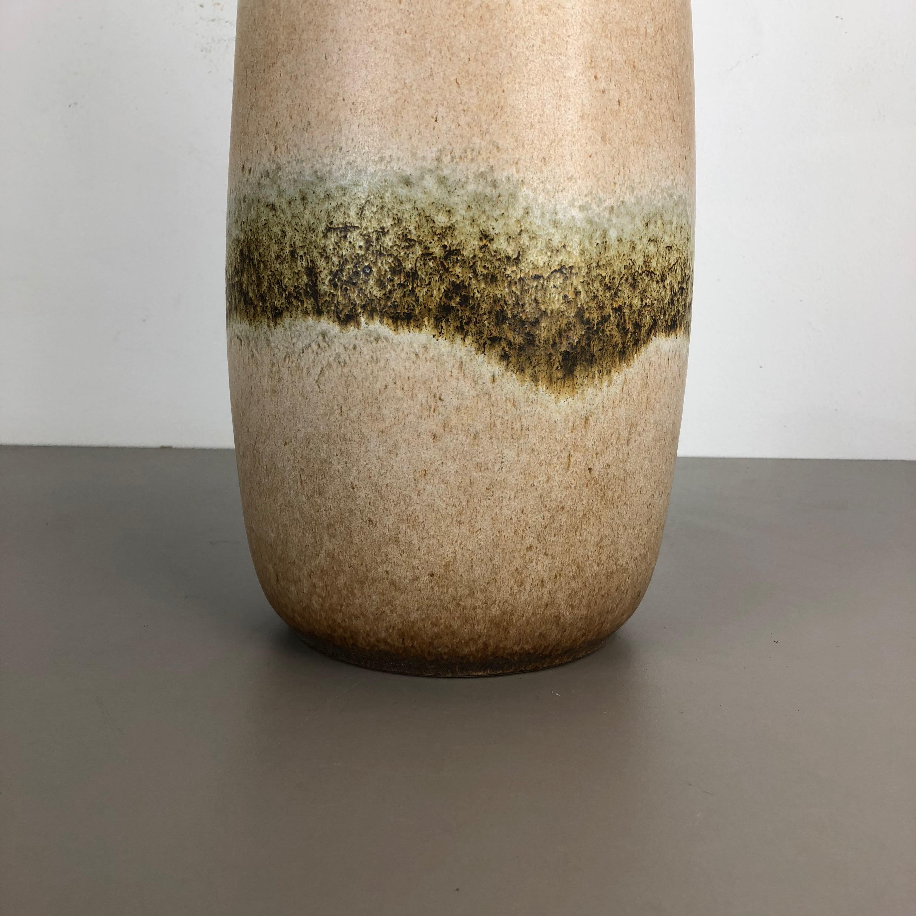 20th Century Large Pottery Fat Lava Multi-Color 284-47 Floor Vase Made by Scheurich, 1970s For Sale