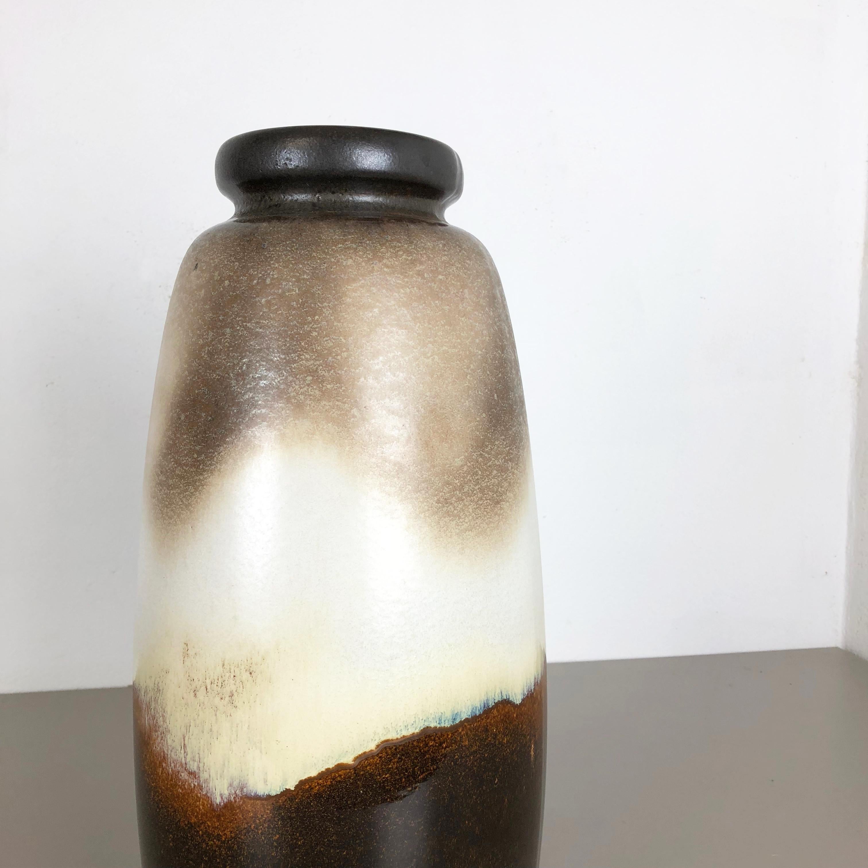 XX secolo Grande vaso da terra in ceramica Fat Lava Multi-Color 284-47 realizzato da Scheurich, anni '70 in vendita