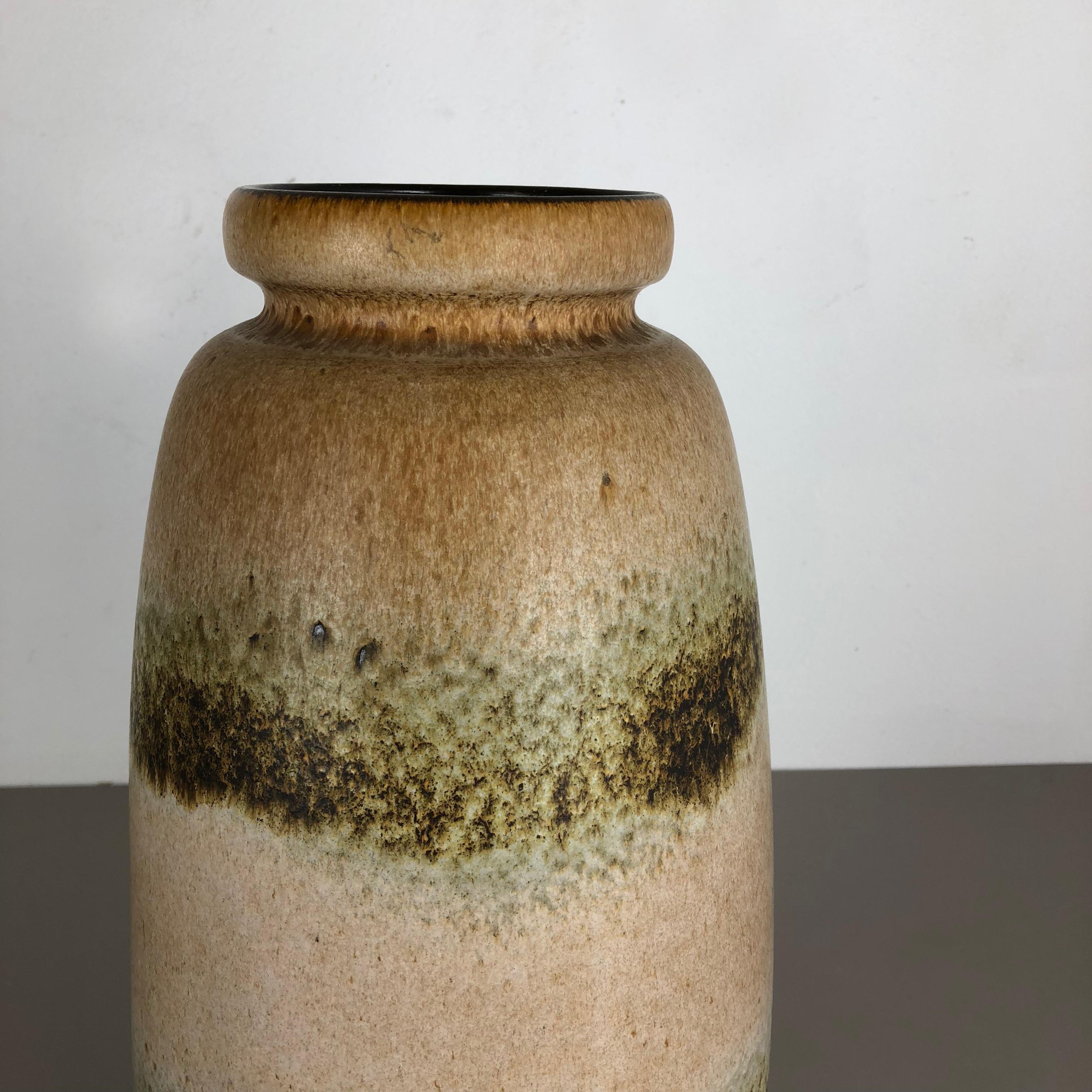 Ceramic Large Pottery Fat Lava Multi-Color 284-47 Floor Vase Made by Scheurich, 1970s For Sale