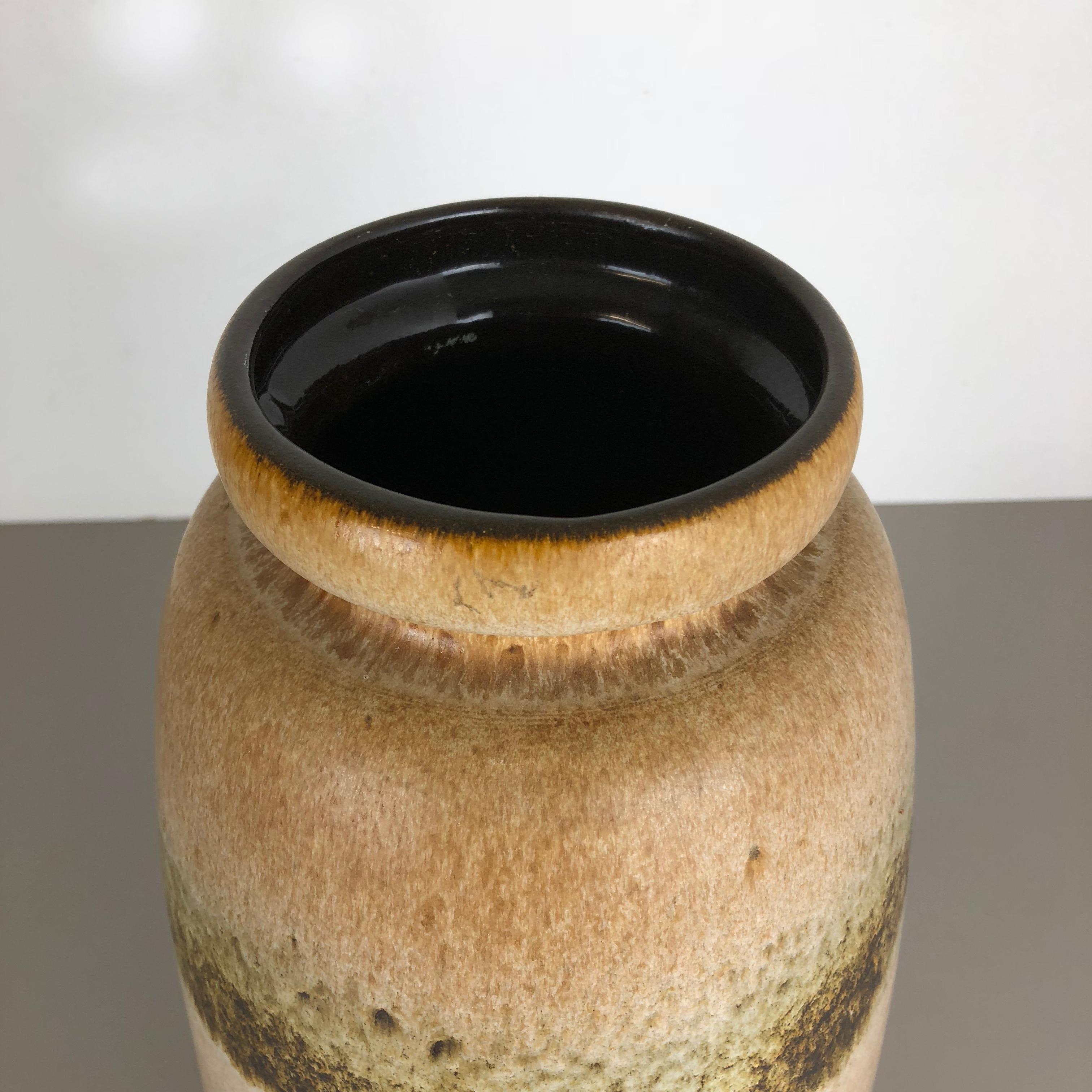Large Pottery Fat Lava Multi-Color 284-47 Floor Vase Made by Scheurich, 1970s For Sale 1
