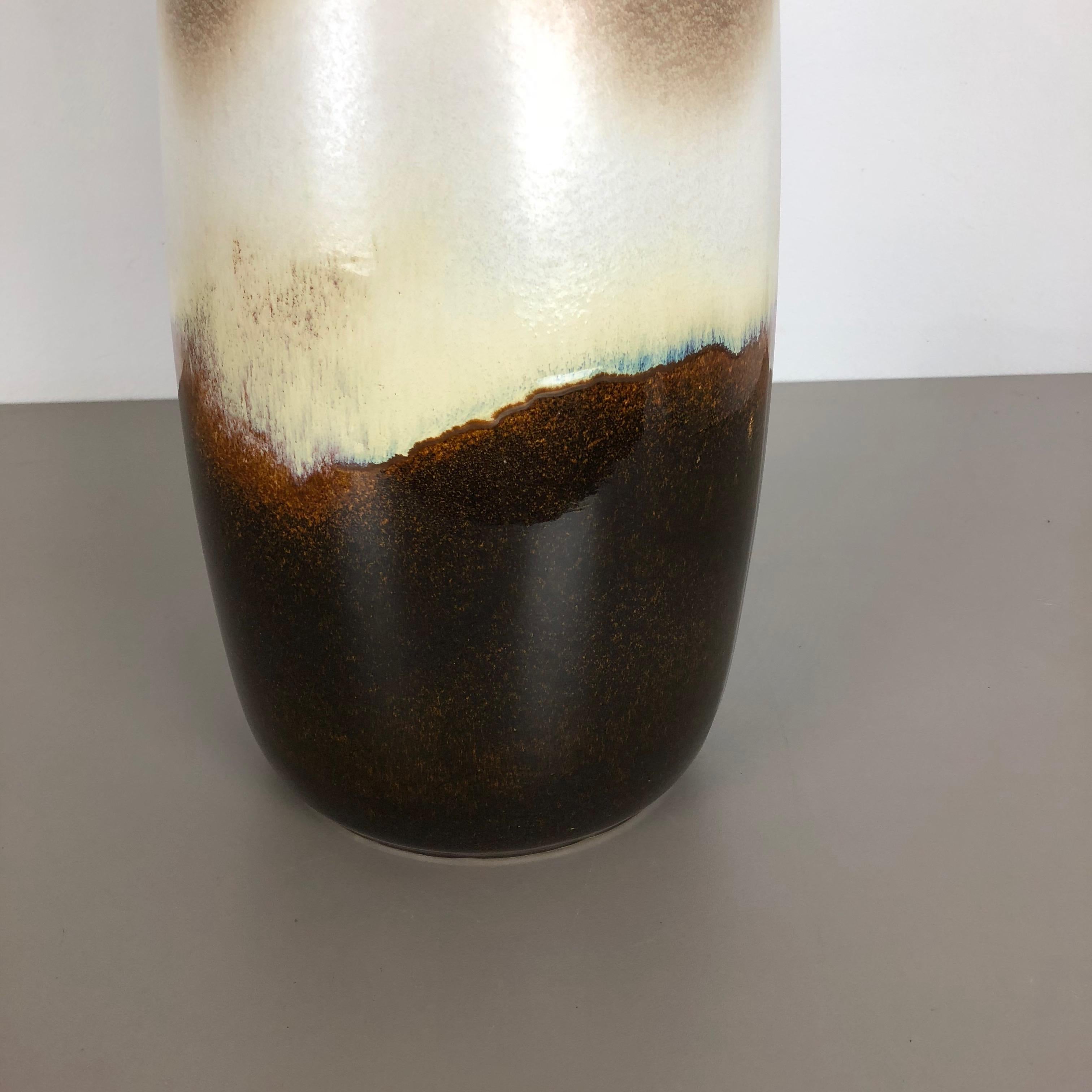 Grande vaso da terra in ceramica Fat Lava Multi-Color 284-47 realizzato da Scheurich, anni '70 in vendita 1