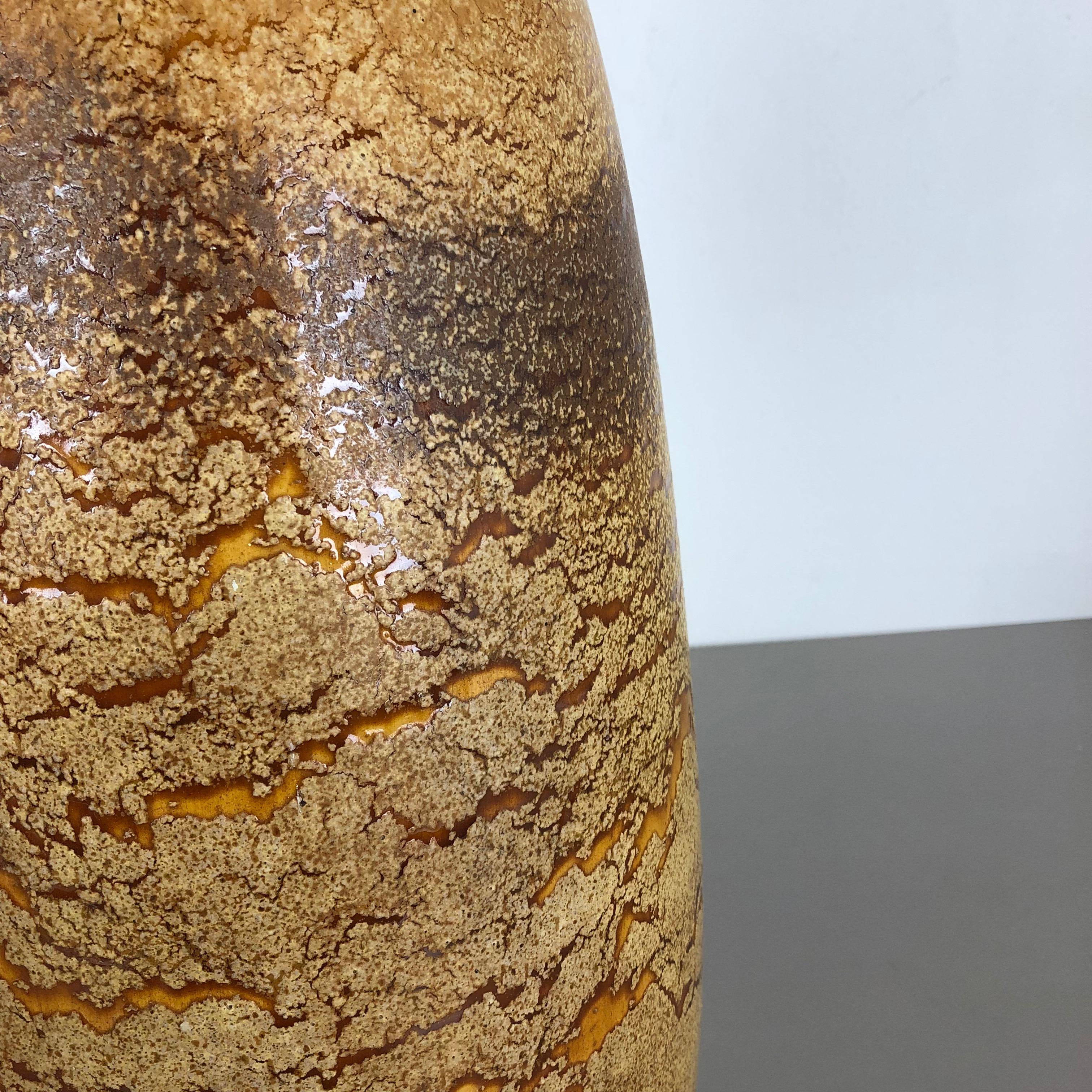 Grande vaso da terra in ceramica Fat Lava Multi-Color 284-47 realizzato da Scheurich, anni '70 in vendita 2