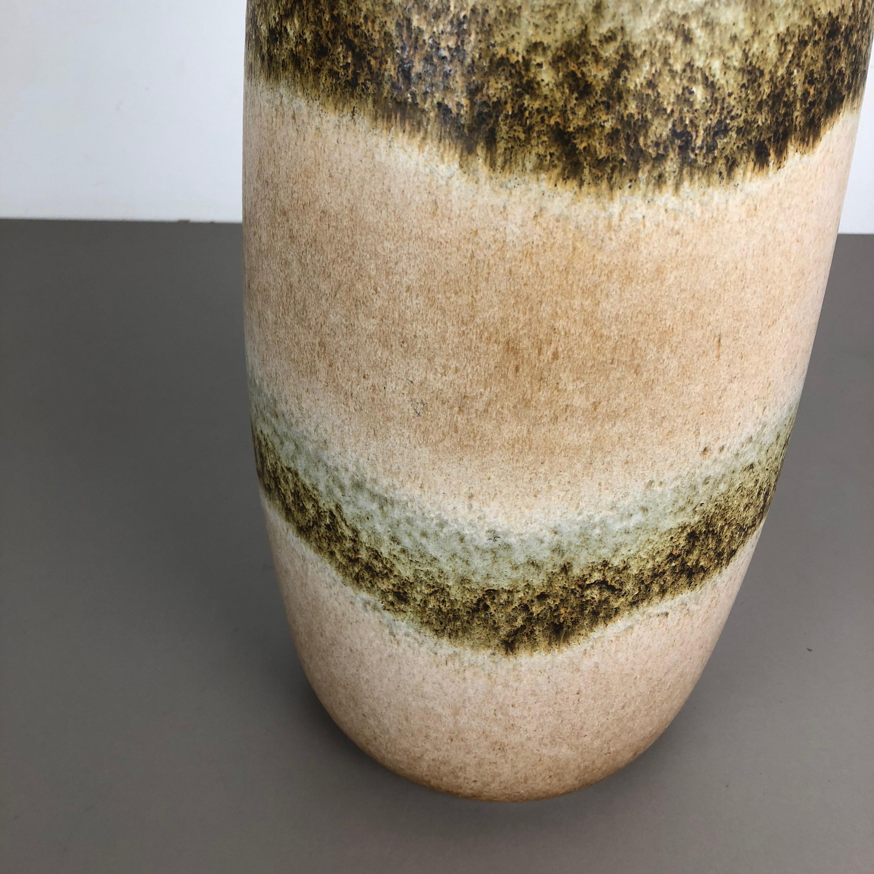 Large Pottery Fat Lava Multi-Color 284-47 Floor Vase Made by Scheurich, 1970s For Sale 2