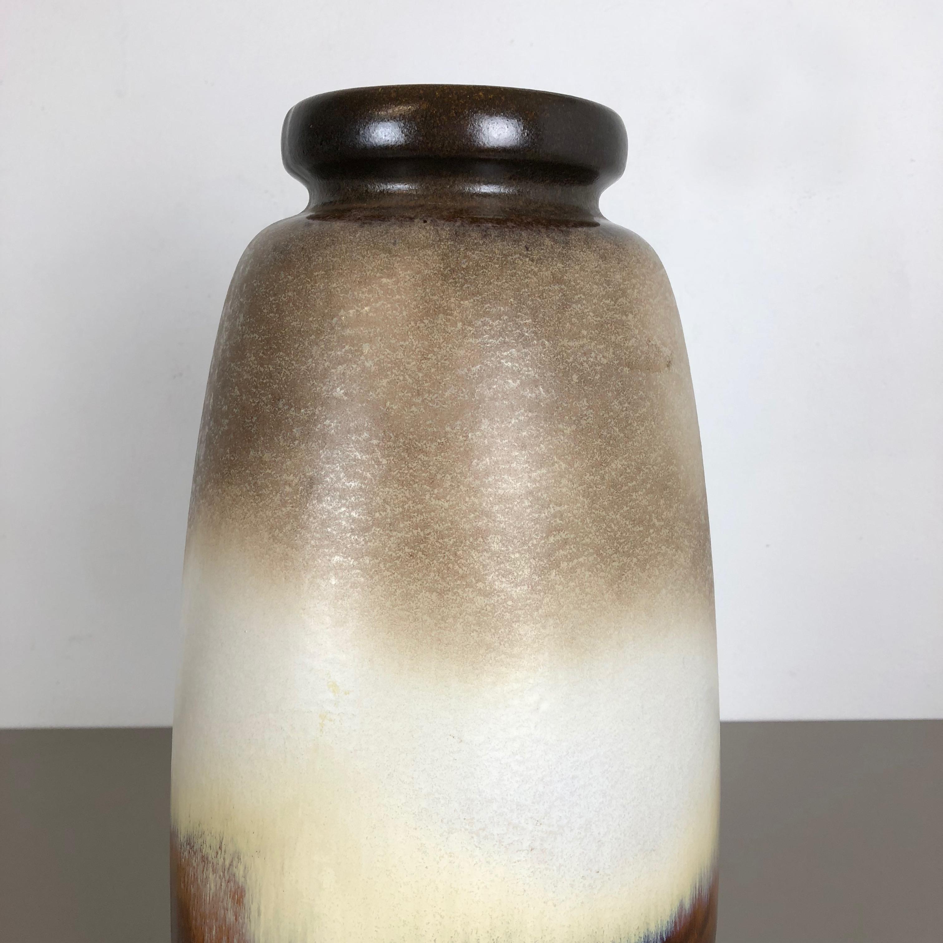 Grande vaso da terra in ceramica Fat Lava Multi-Color 284-47 realizzato da Scheurich, anni '70 in vendita 2