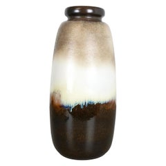 Large Pottery Fat Lava Multi-Color 284-47 Floor Vase Made by Scheurich, 1970s