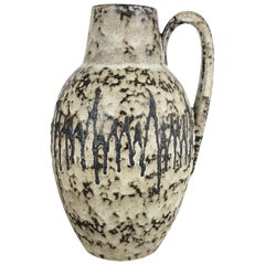 Large Pottery Fat Lava Multi-Color 414-38 Floor Vase Made by Scheurich, 1970s