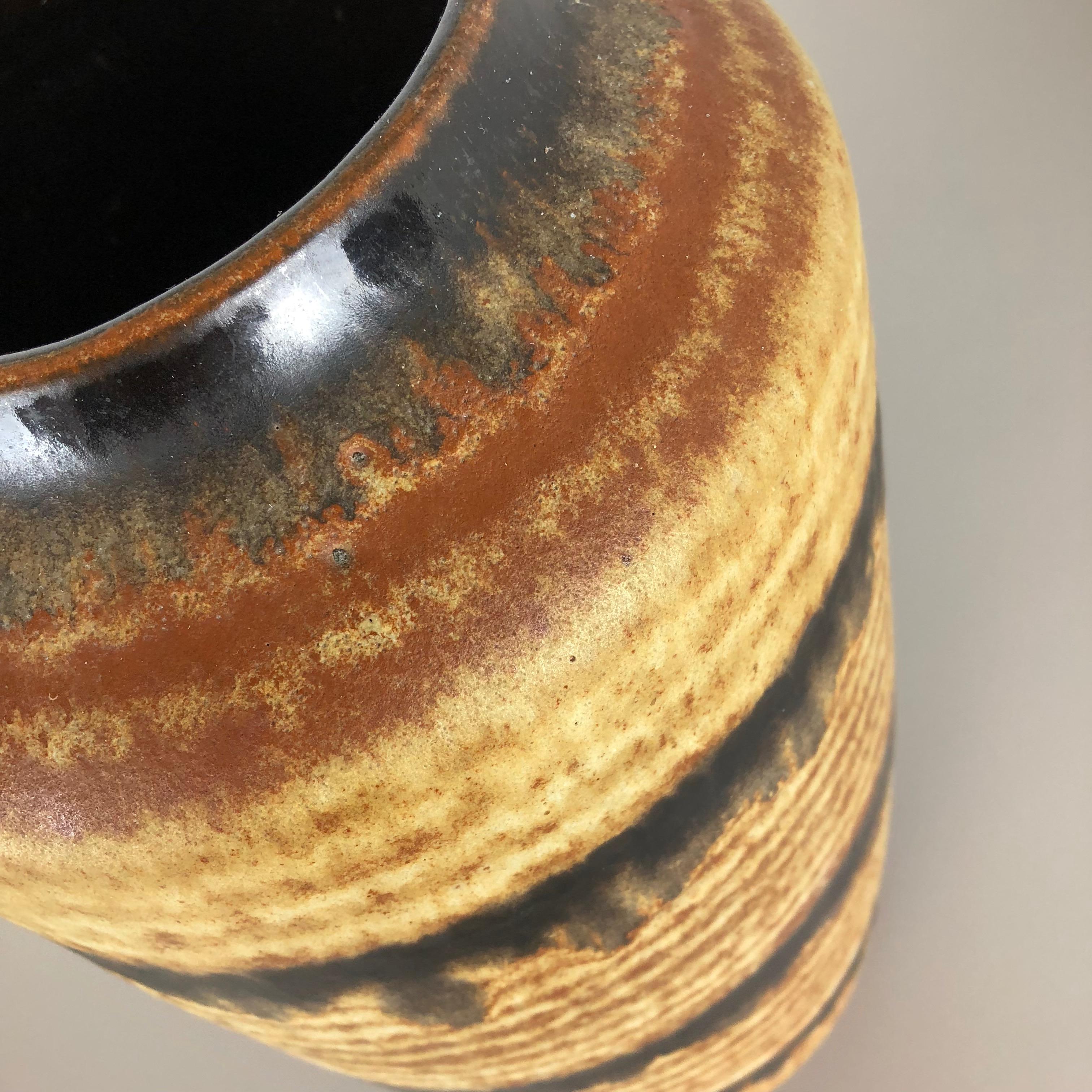 Large Pottery Fat Lava Multi-Color 517-45 Floor Vase Made by Scheurich, 1970s For Sale 6