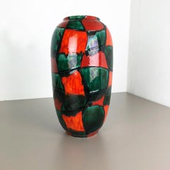 Large Pottery Fat Lava Multi-Color 546-41 Floor Vase Made by Scheurich, 1970s