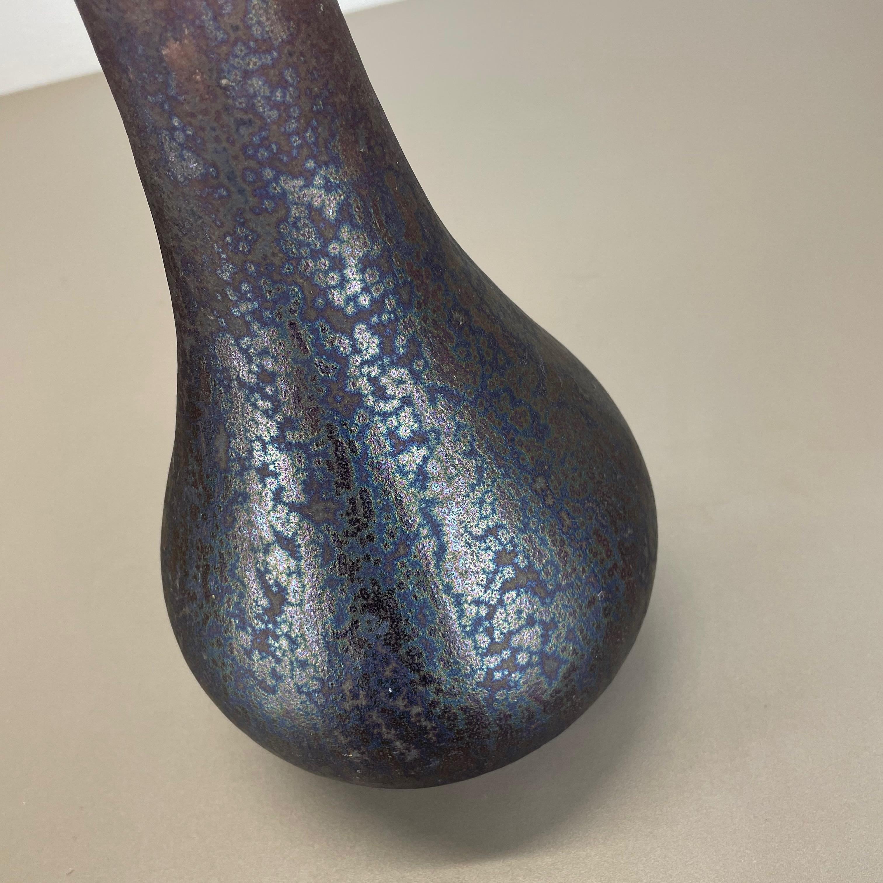 Grand vase en poterie lave grasse multicolore « 830 » fabriqué par Ruscha, 1970 en vente 4
