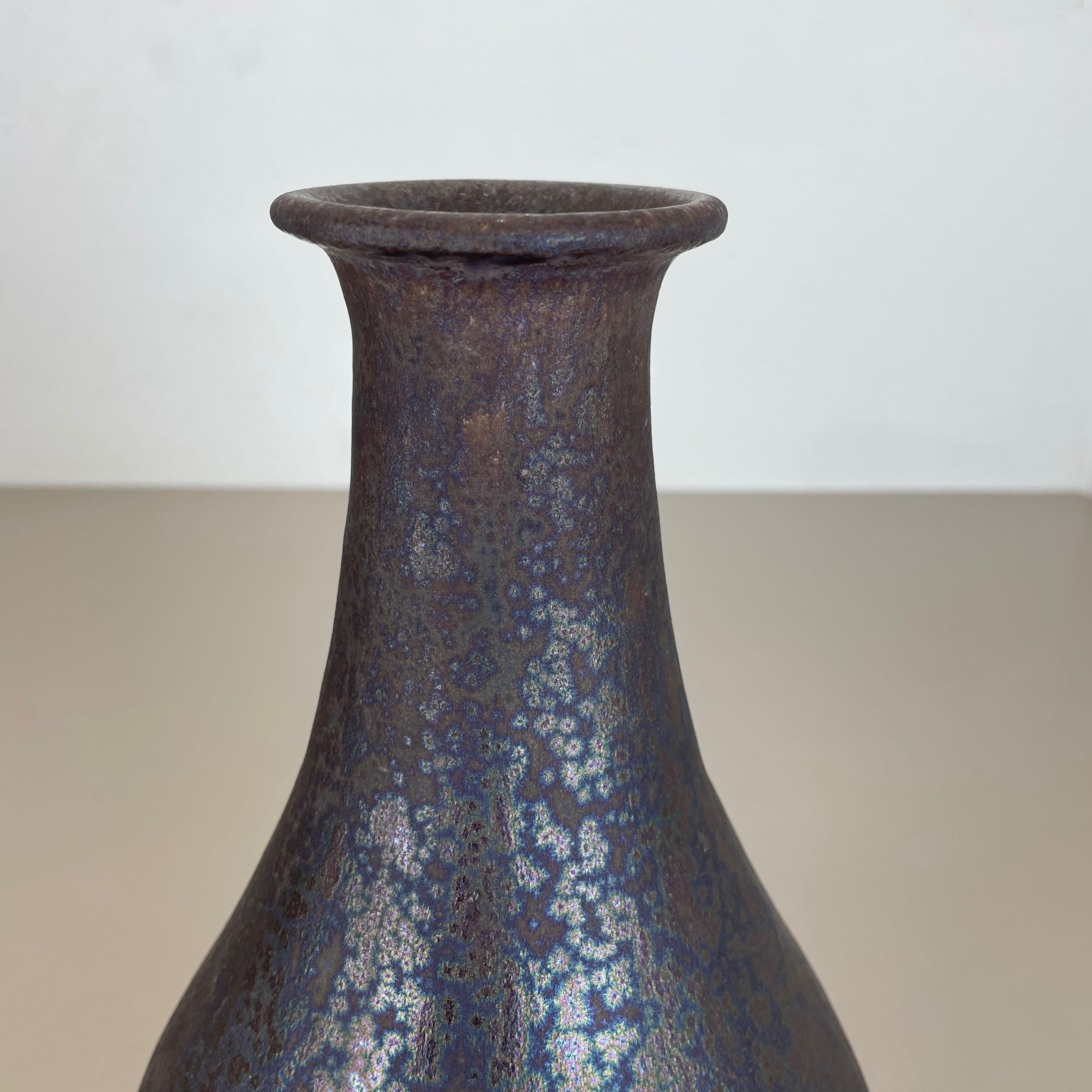 Grand vase en poterie lave grasse multicolore « 830 » fabriqué par Ruscha, 1970 en vente 6