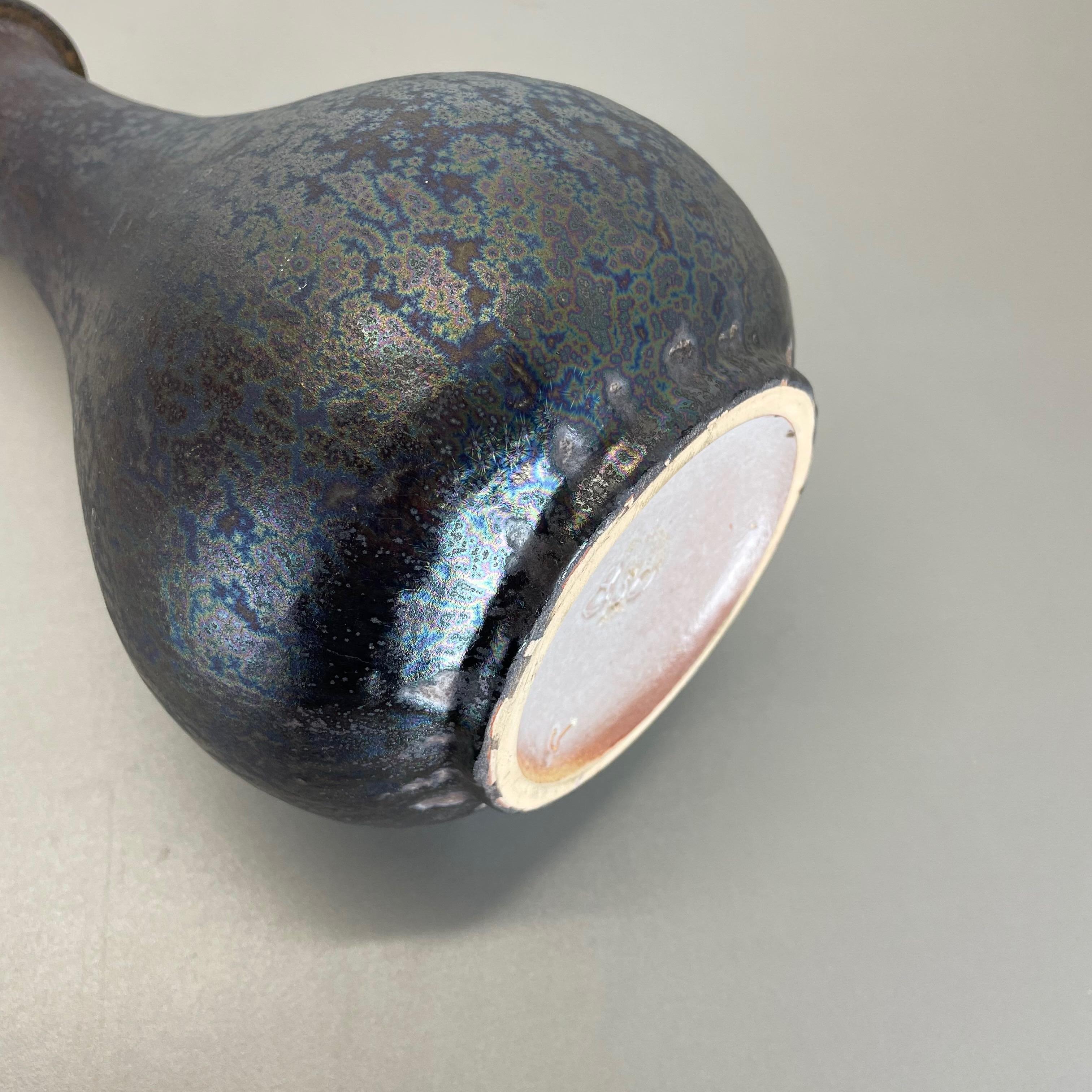 Grand vase en poterie lave grasse multicolore « 830 » fabriqué par Ruscha, 1970 en vente 7