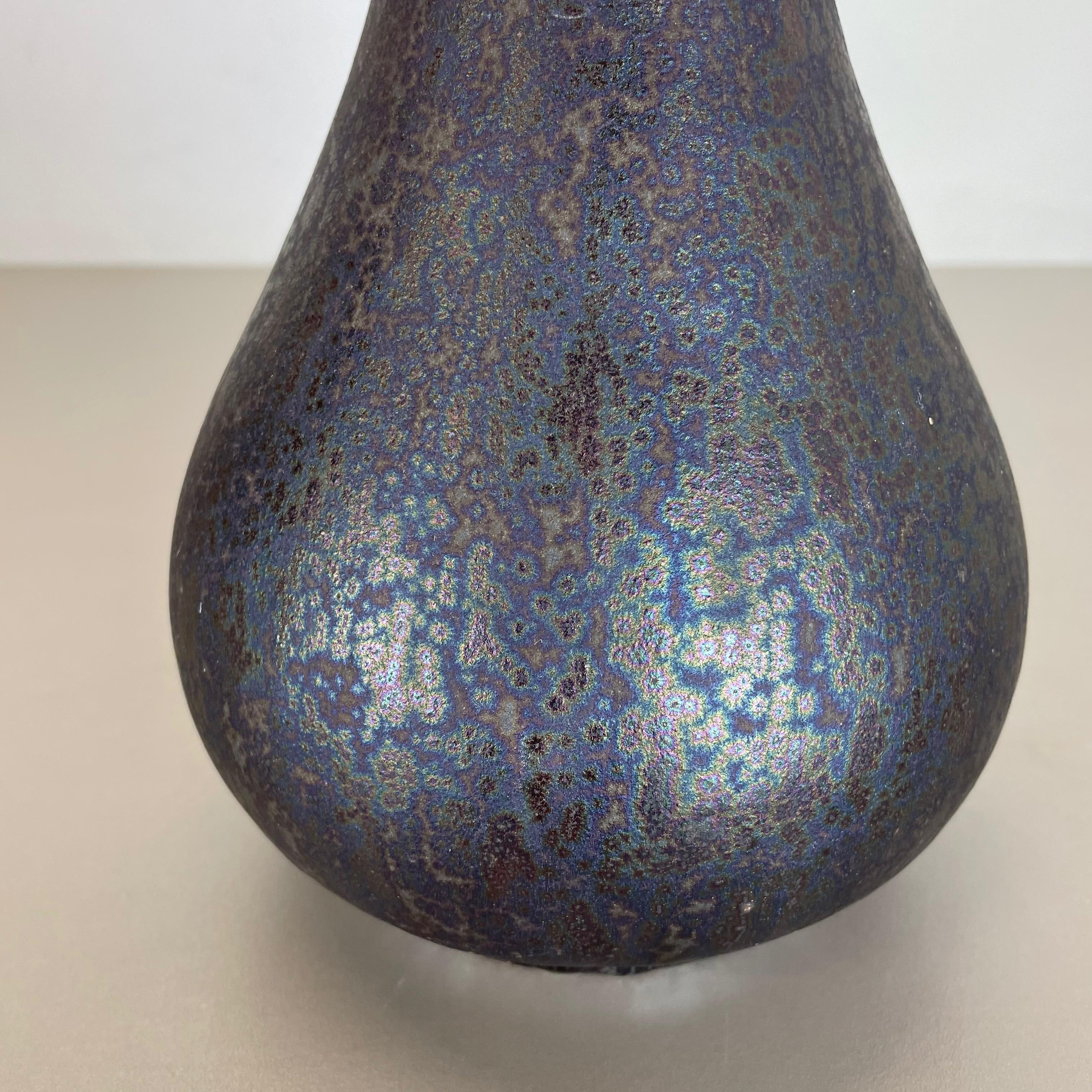 Grand vase en poterie lave grasse multicolore « 830 » fabriqué par Ruscha, 1970 Bon état - En vente à Kirchlengern, DE