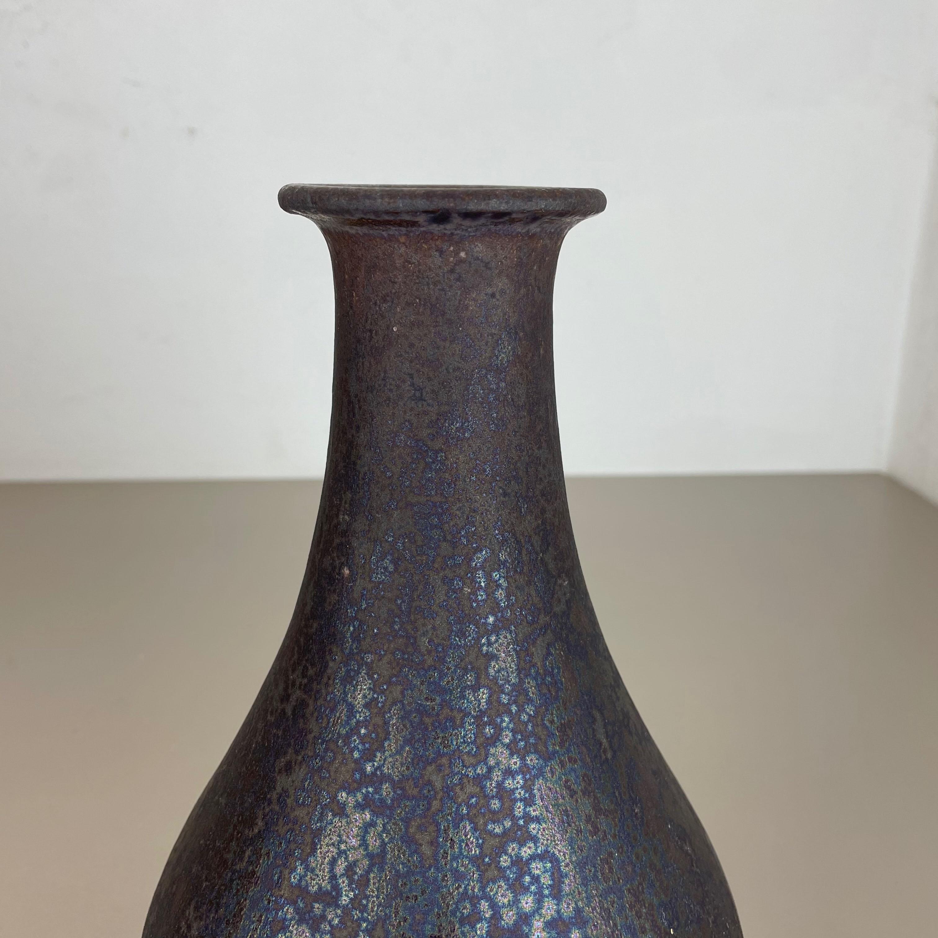 Grand vase en poterie lave grasse multicolore « 830 » fabriqué par Ruscha, 1970 en vente 1