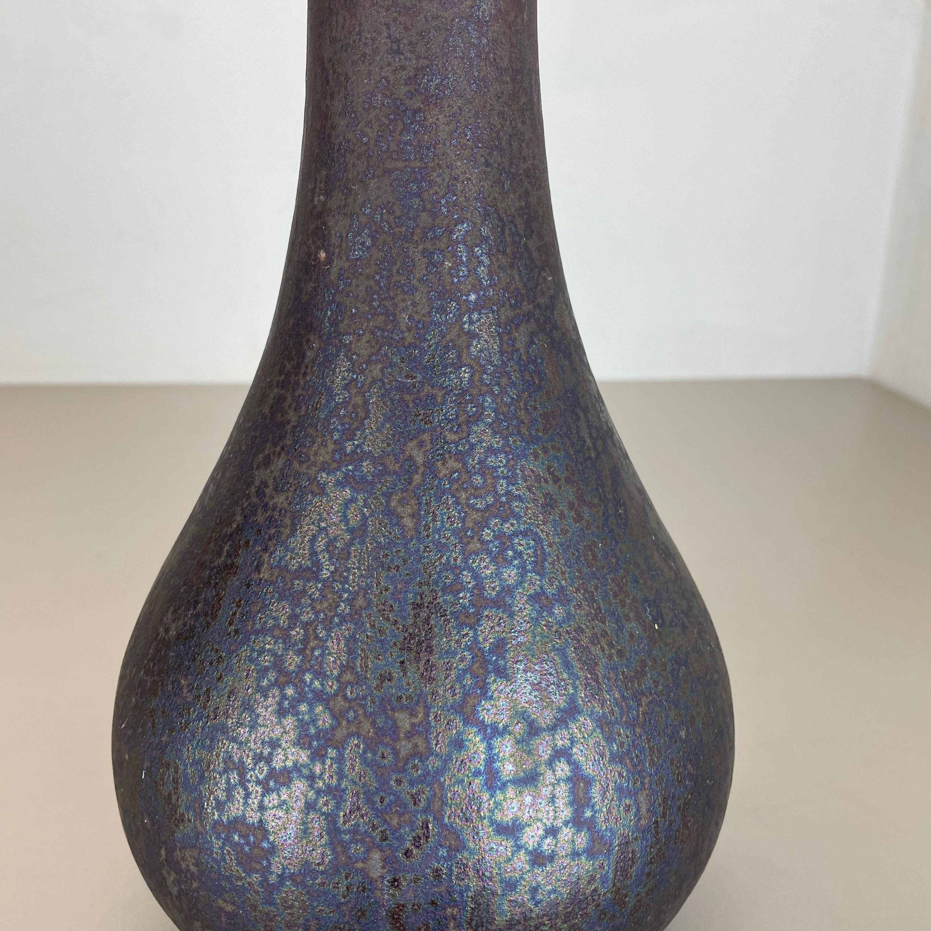 Grand vase en poterie lave grasse multicolore « 830 » fabriqué par Ruscha, 1970 en vente 2
