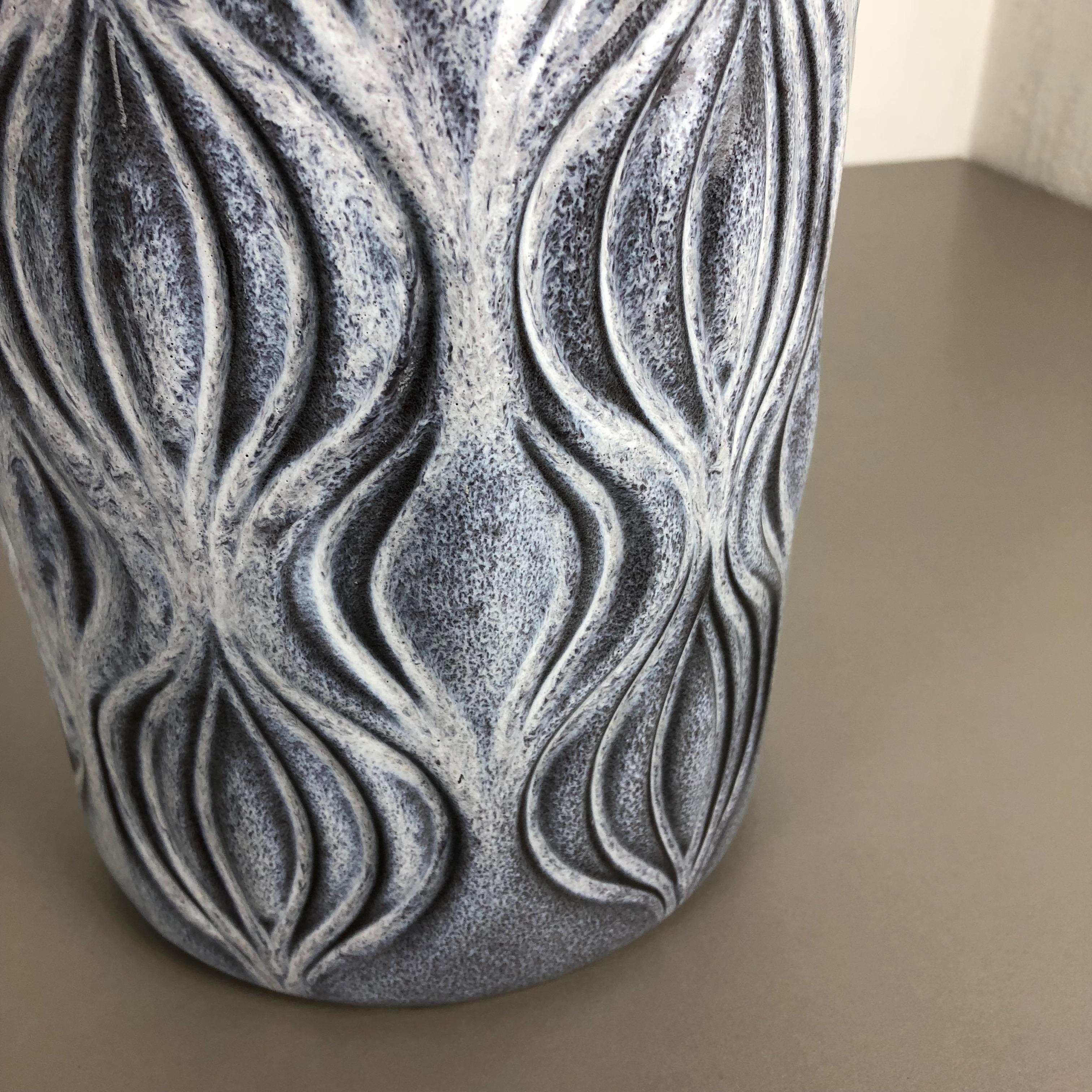 Grande vaso in ceramica Fat Lava Multi-Color Onion 485-45 realizzato da Scheurich, anni '70 in vendita 7