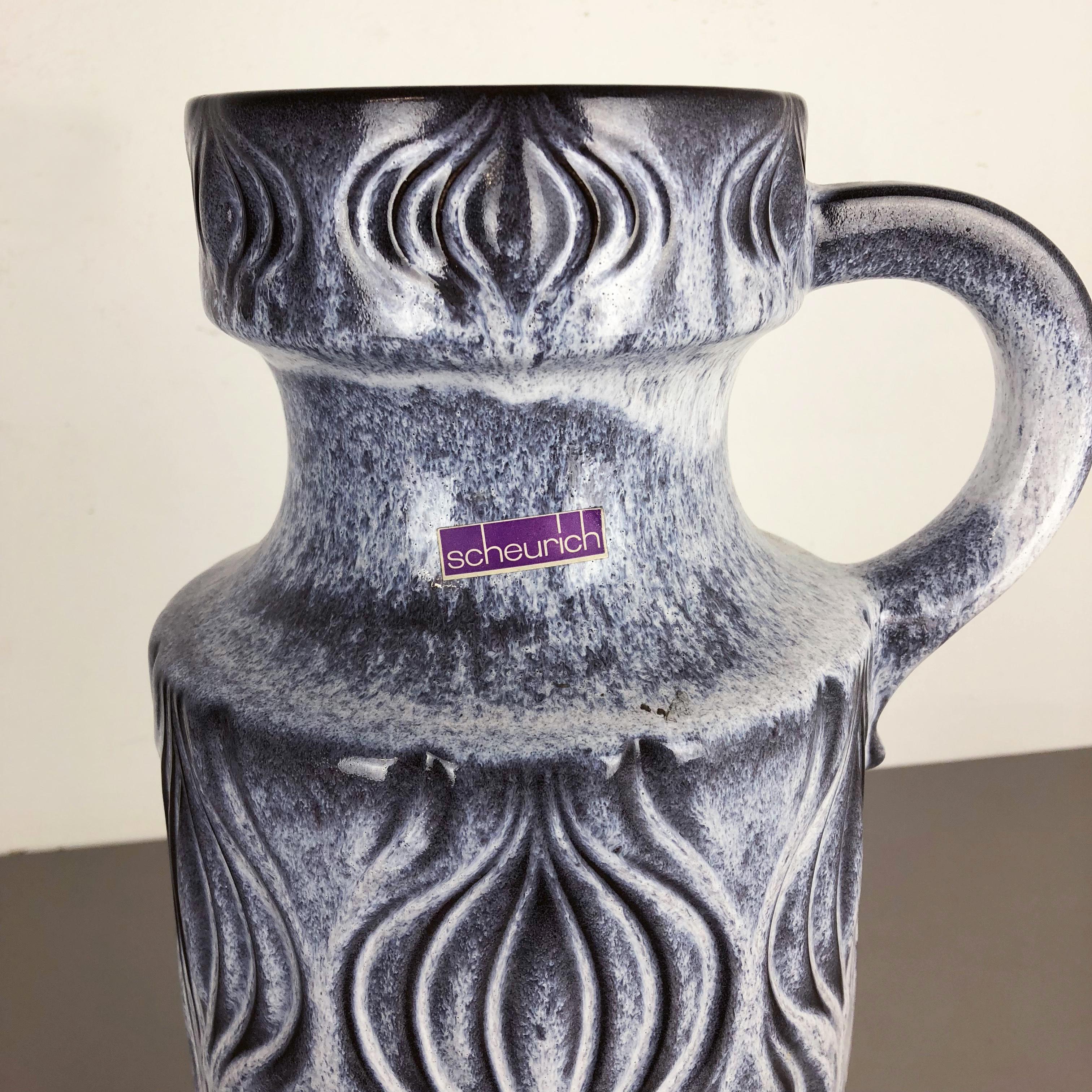 Grande vaso in ceramica Fat Lava Multi-Color Onion 485-45 realizzato da Scheurich, anni '70 In condizioni buone in vendita a Kirchlengern, DE