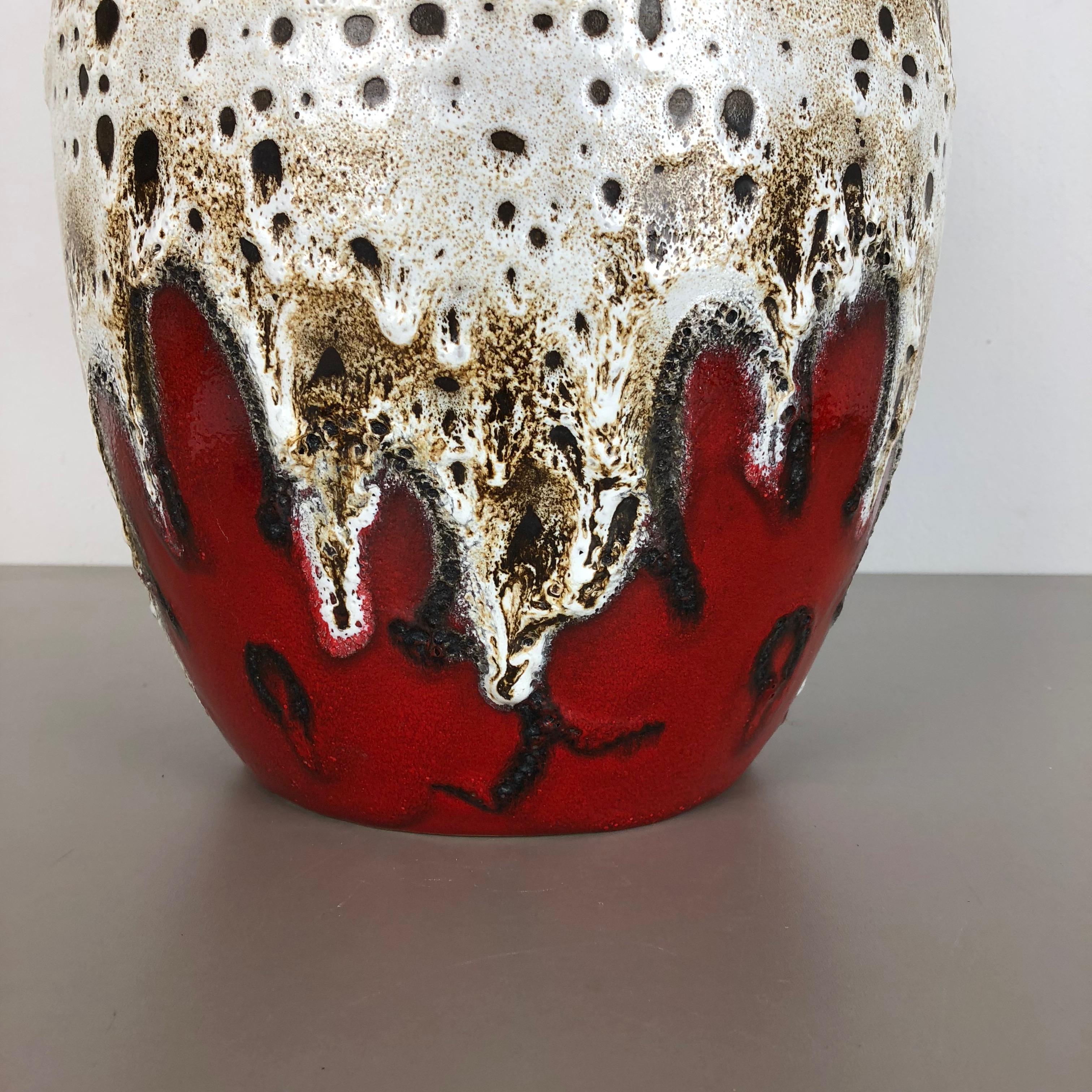 Large Pottery Fat Lava Multicolor 280-42 Vase Made by Scheurich, 1970s In Good Condition In Kirchlengern, DE