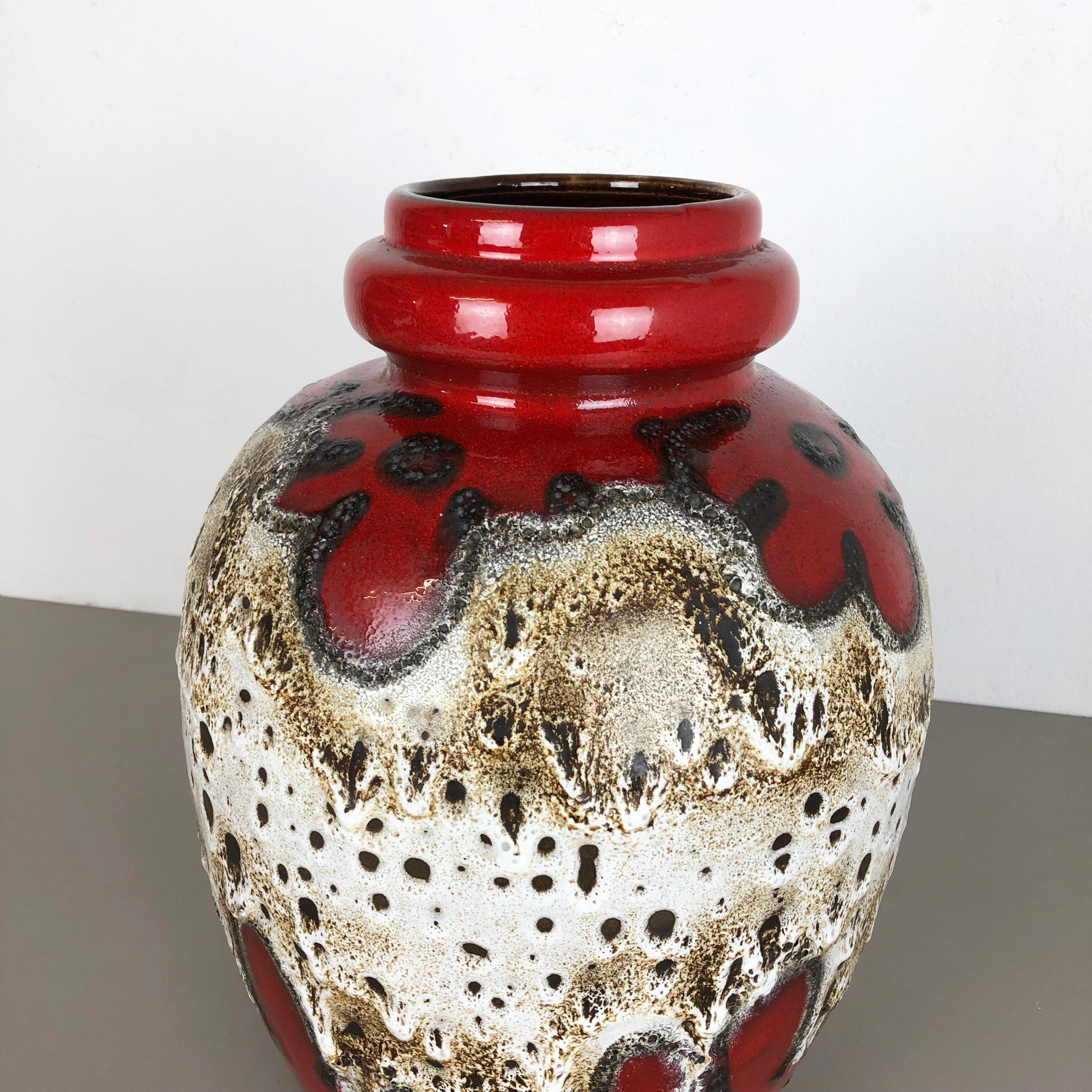 Large Pottery Fat Lava Multicolor 280-42 Vase Made by Scheurich, 1970s 1