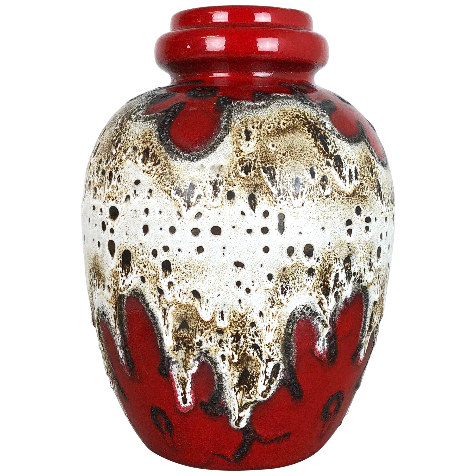 Large Pottery Fat Lava Multicolor 280-42 Vase Made by Scheurich, 1970s
