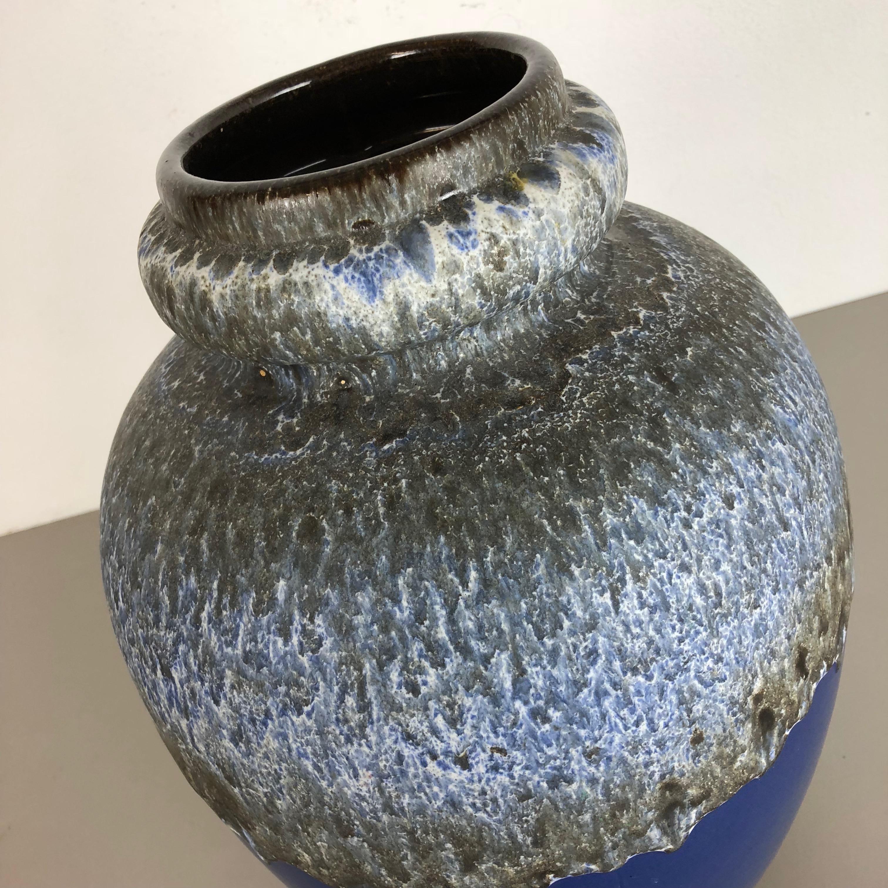 Grande vaso in ceramica Fat Lava Multicolor 286-42 realizzato da Scheurich, anni '70 in vendita 3
