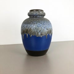 Large Pottery Fat Lava Multicolor 286-42 Vase Made by Scheurich, 1970s