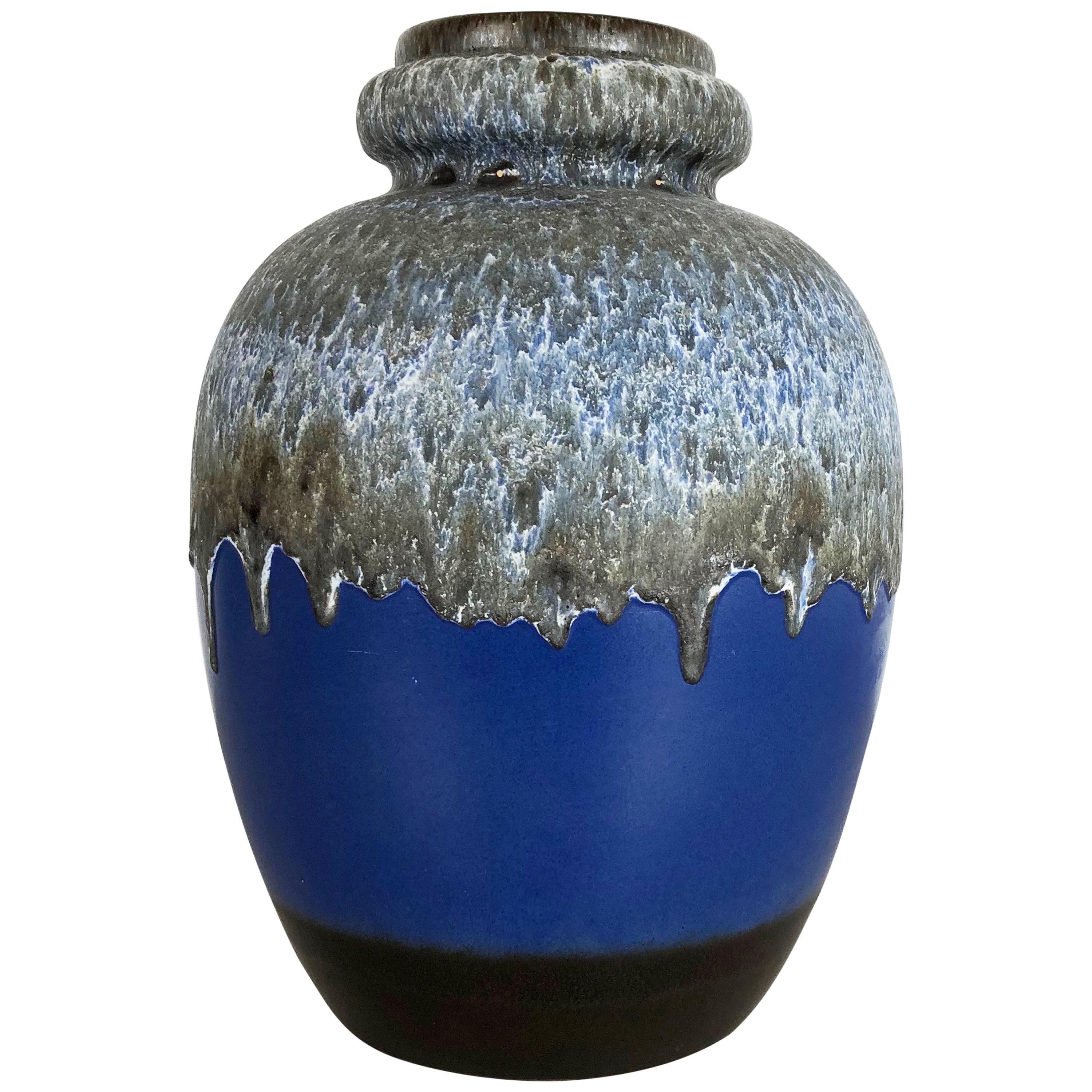 Large Pottery Fat Lava Multicolor 28642 Vase Made by Scheurich, 1970s