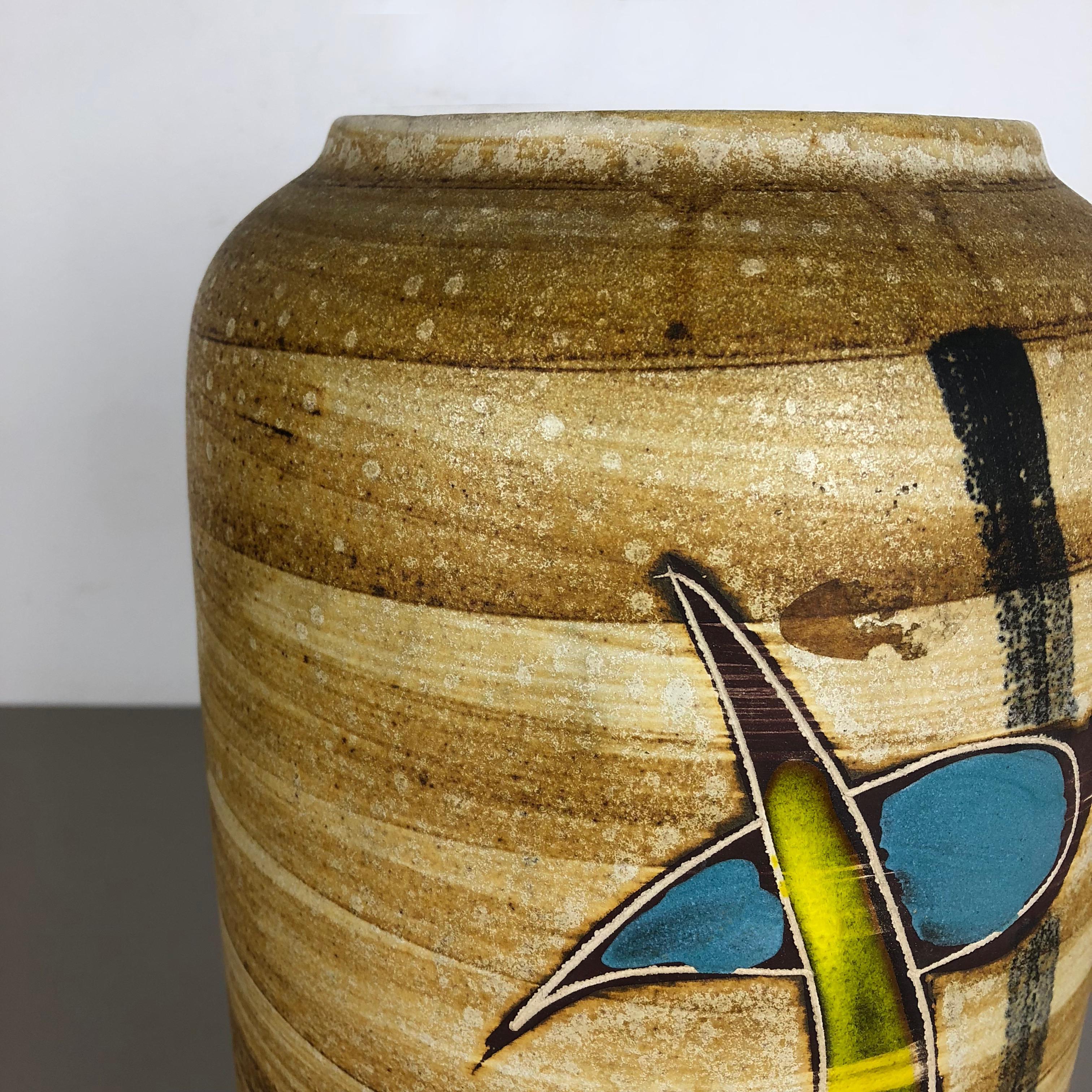 Large Pottery Fat Lava Multicolor 546-40 Vase Made by Scheurich, 1960s In Good Condition For Sale In Kirchlengern, DE