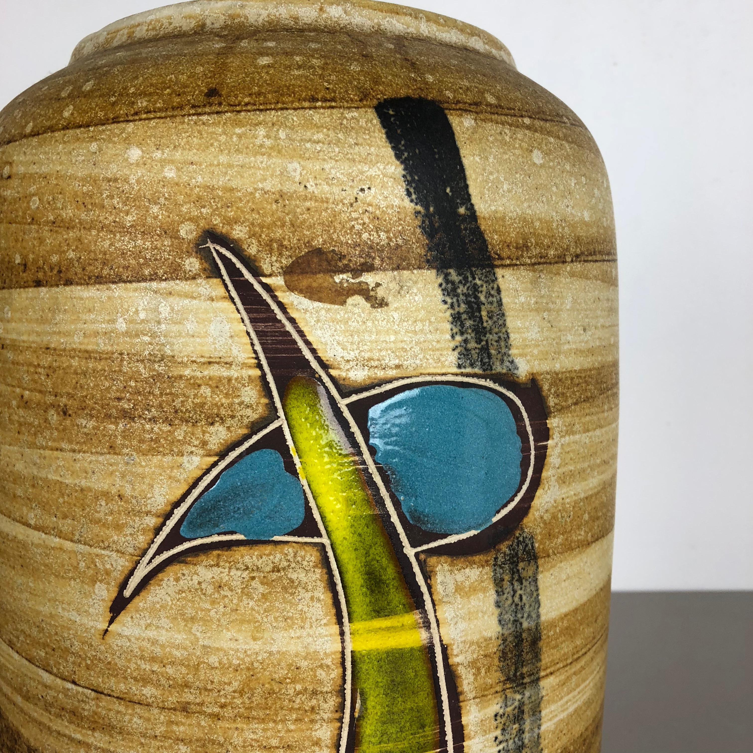 Large Pottery Fat Lava Multicolor 546-40 Vase Made by Scheurich, 1960s For Sale 1